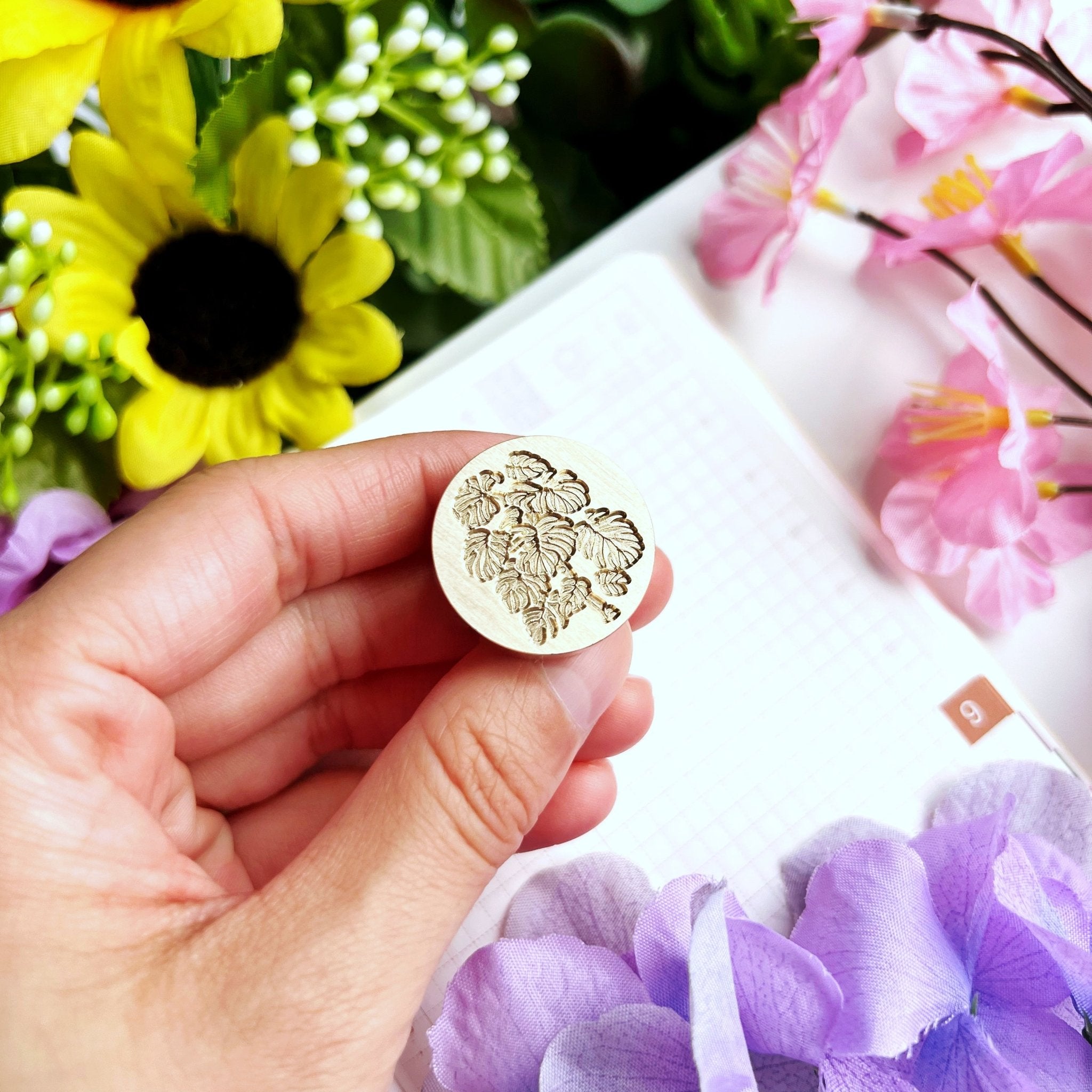 Wax Seal - Monstera Stamp (25mm) - SumLilThings