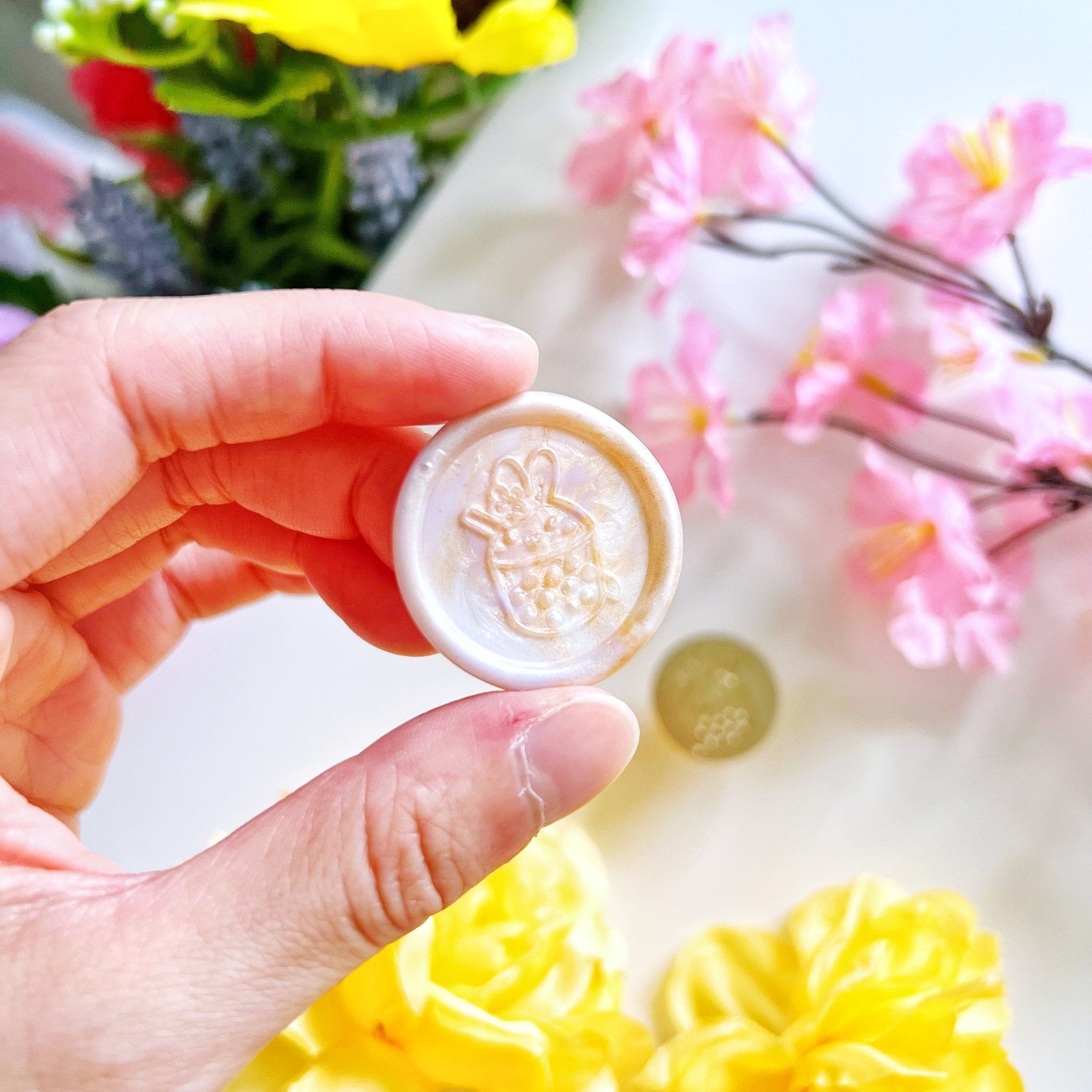 Wax Seal - Sakura Boba Stamp (25mm) - SumLilThings