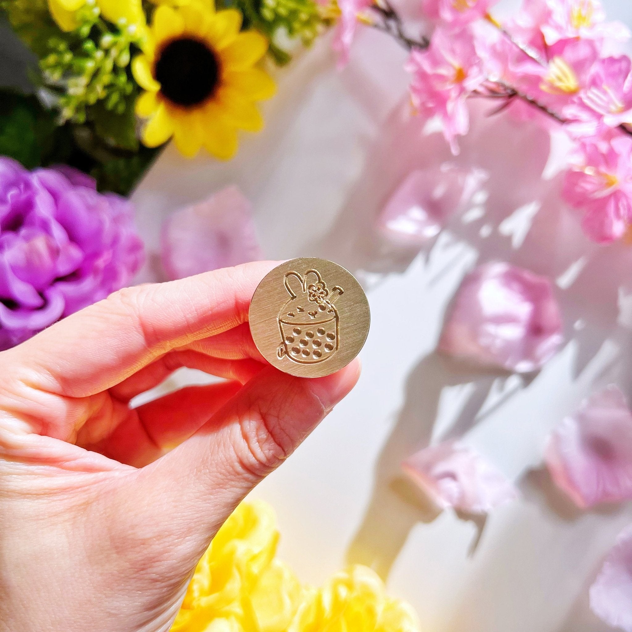 Wax Seal - Sakura Boba Stamp (25mm) - SumLilThings