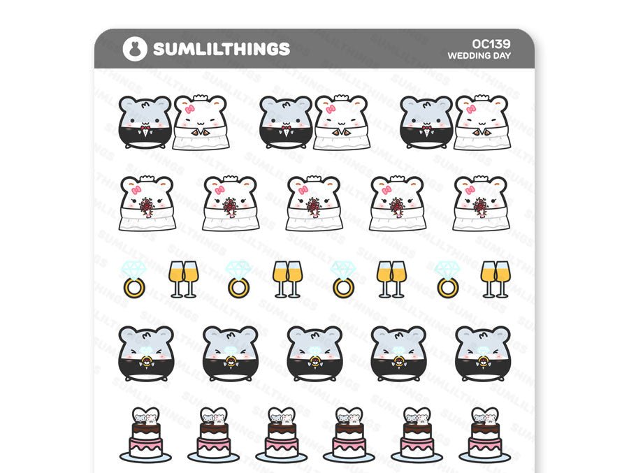 Wedding Day Stickers - SumLilThings