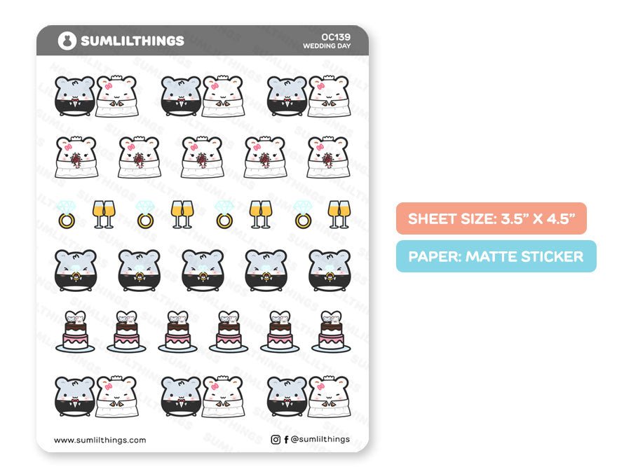 Wedding Day Stickers - SumLilThings