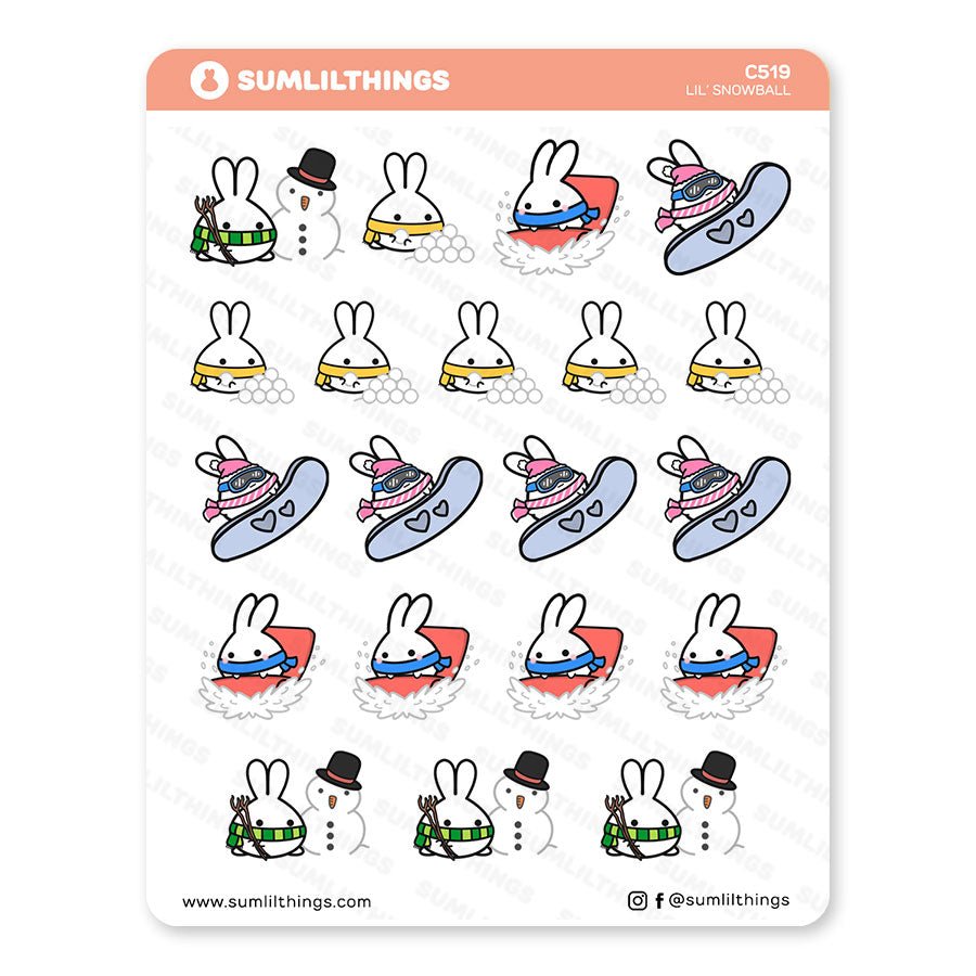 Winter Activities Stickers - SumLilThings