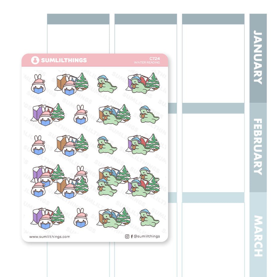 Winter Reading Stickers - SumLilThings