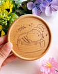 Wooden Coaster - Dimsum Steaming Lil - SumLilThings