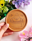 Wooden Coaster - Dimsum Steaming Mimi - SumLilThings