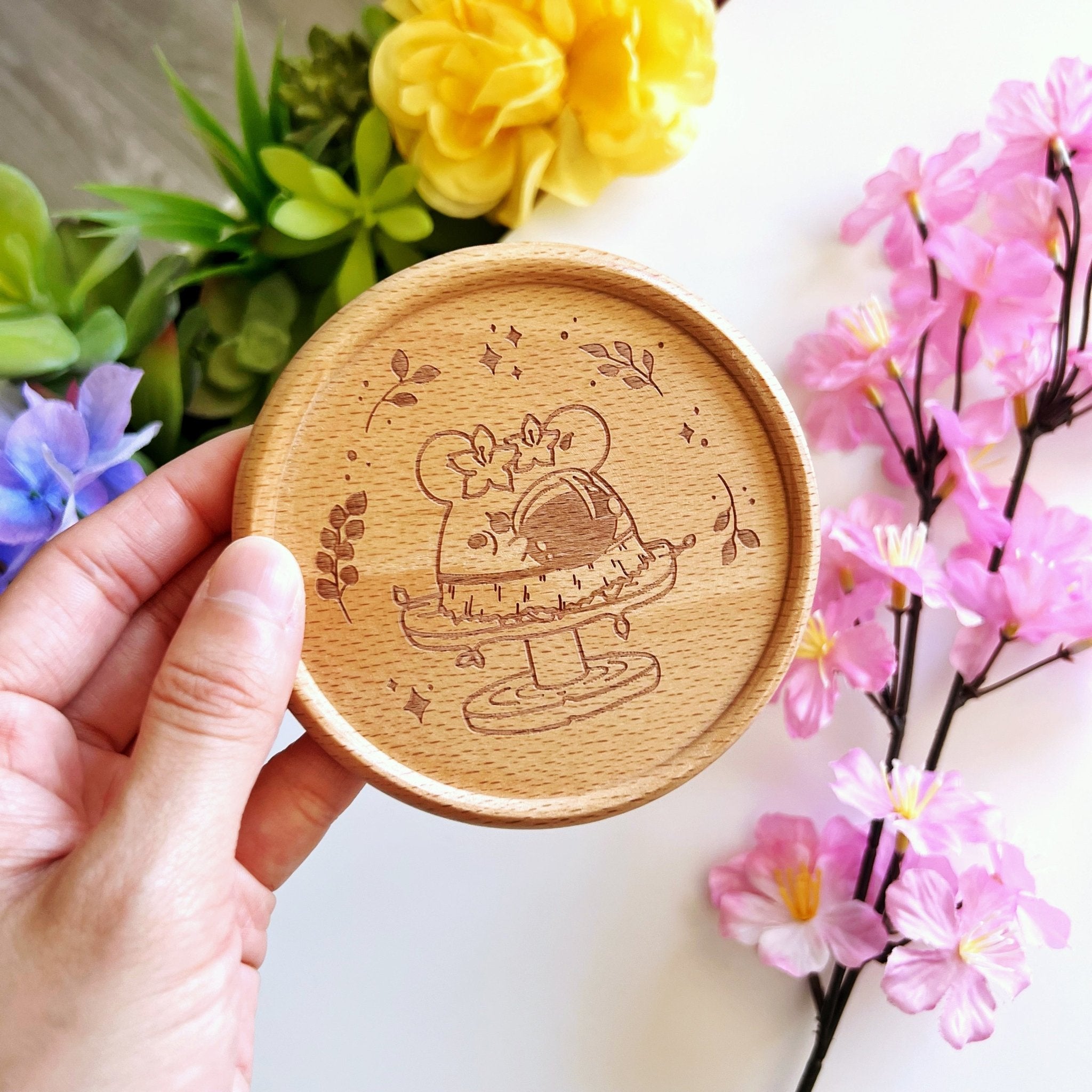 Wooden Coaster - Rainforest Coffee Shop (Set of 2) - SumLilThings