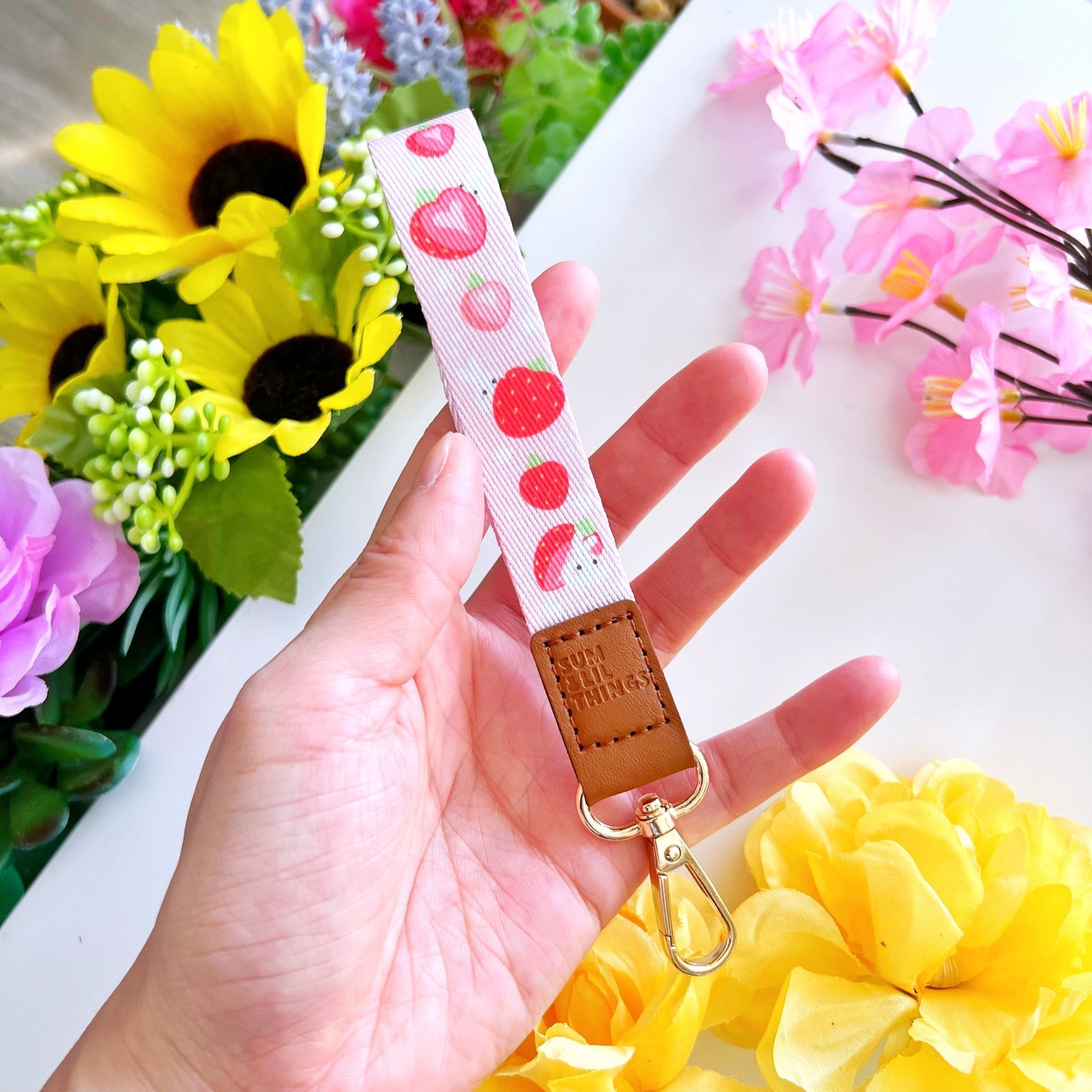 Wrist Lanyard - Lil' Strawberry - SumLilThings