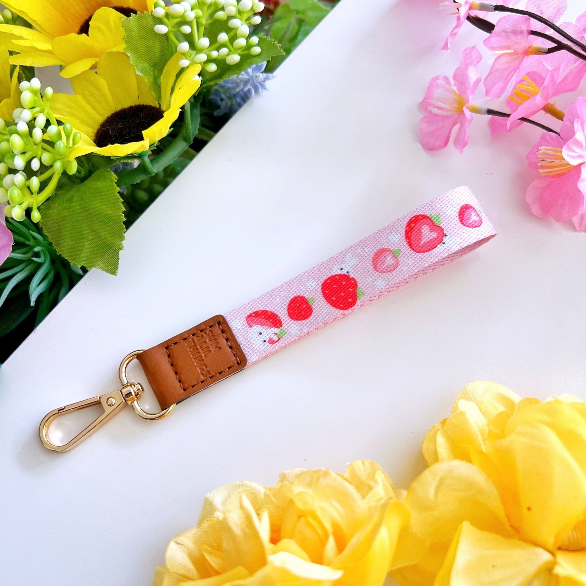 Wrist Lanyard - Lil' Strawberry - SumLilThings