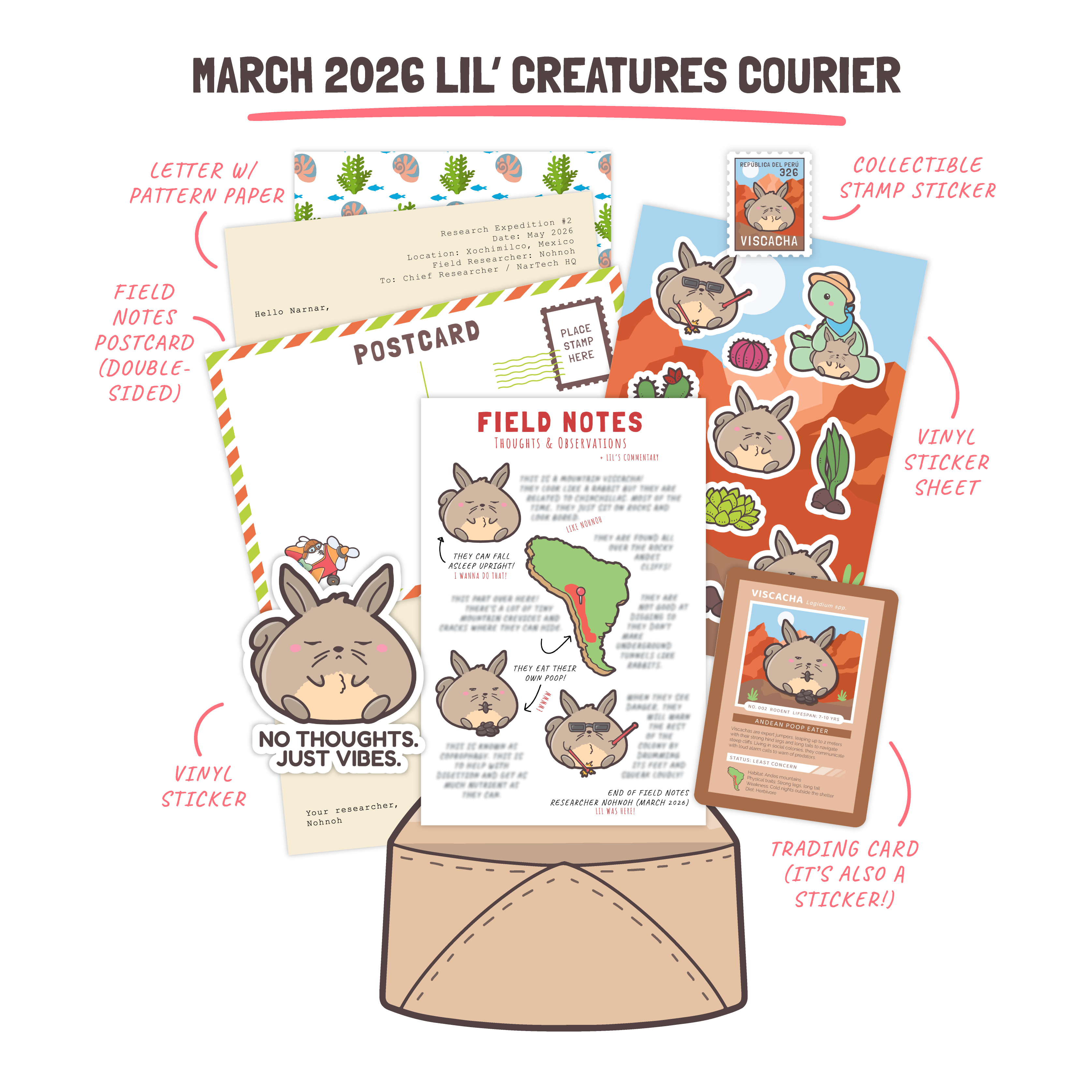 Mail Club Archive: March 2026 (Viscacha)