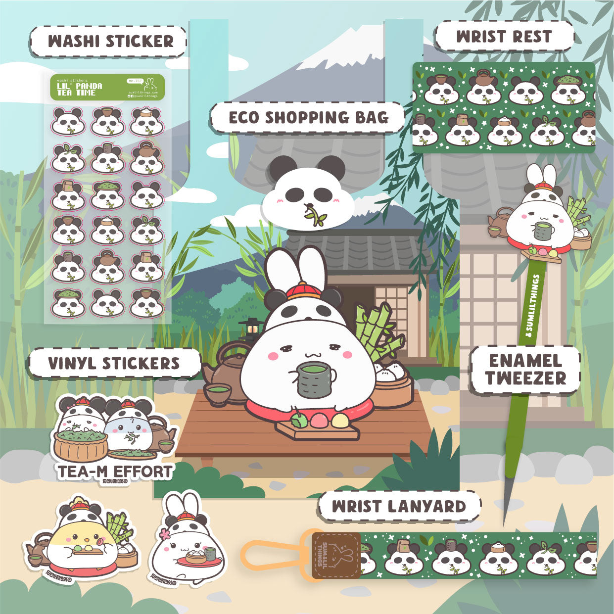 Lil' Panda Teahouse Booster Pack (8 Items) - 20% OFF
