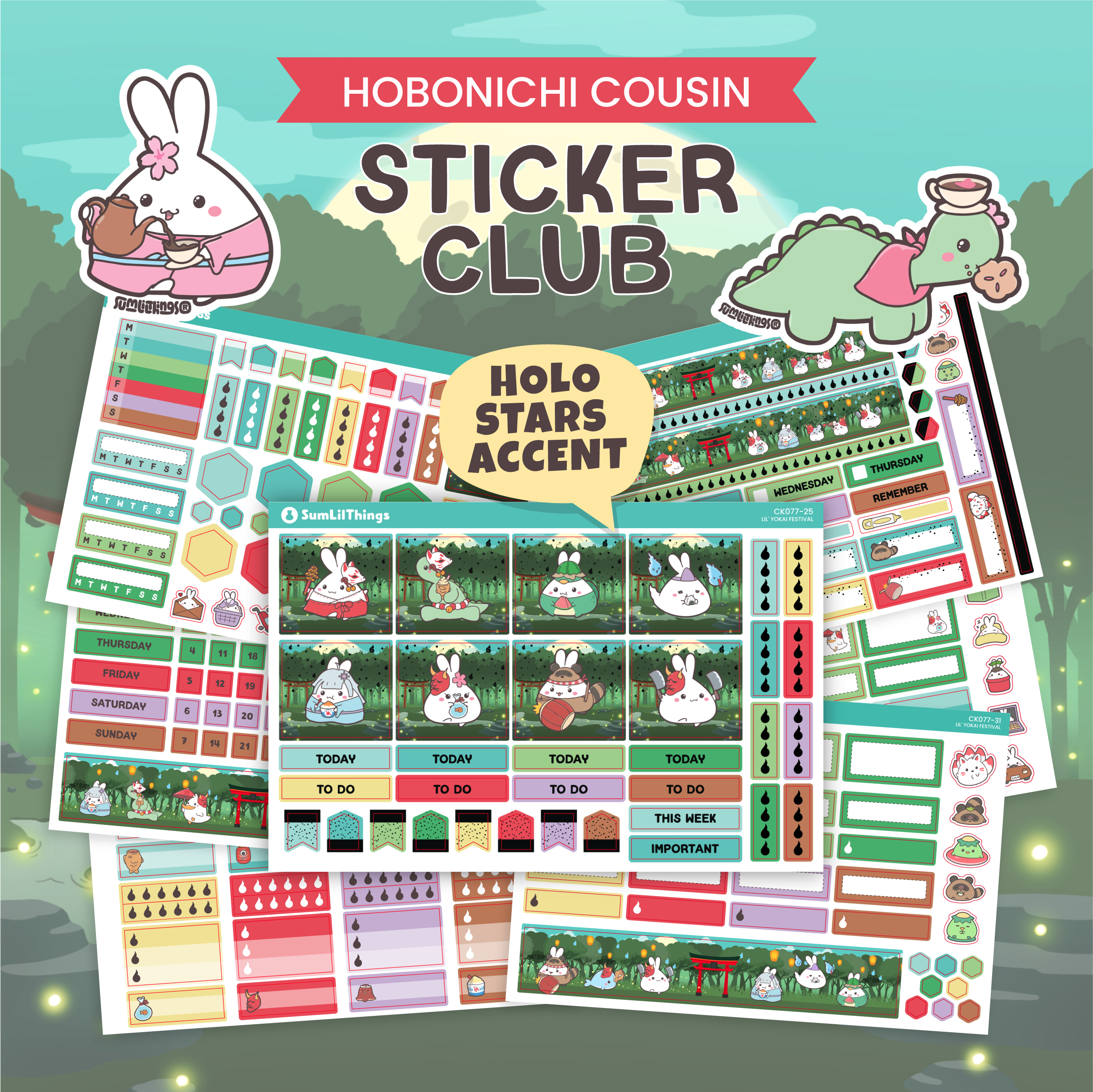 SLT Hobonichi COUSIN Sticker Subscription (Bi-Monthly Plan)