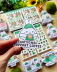 Vinyl Sticker - Emotional Support Coffee