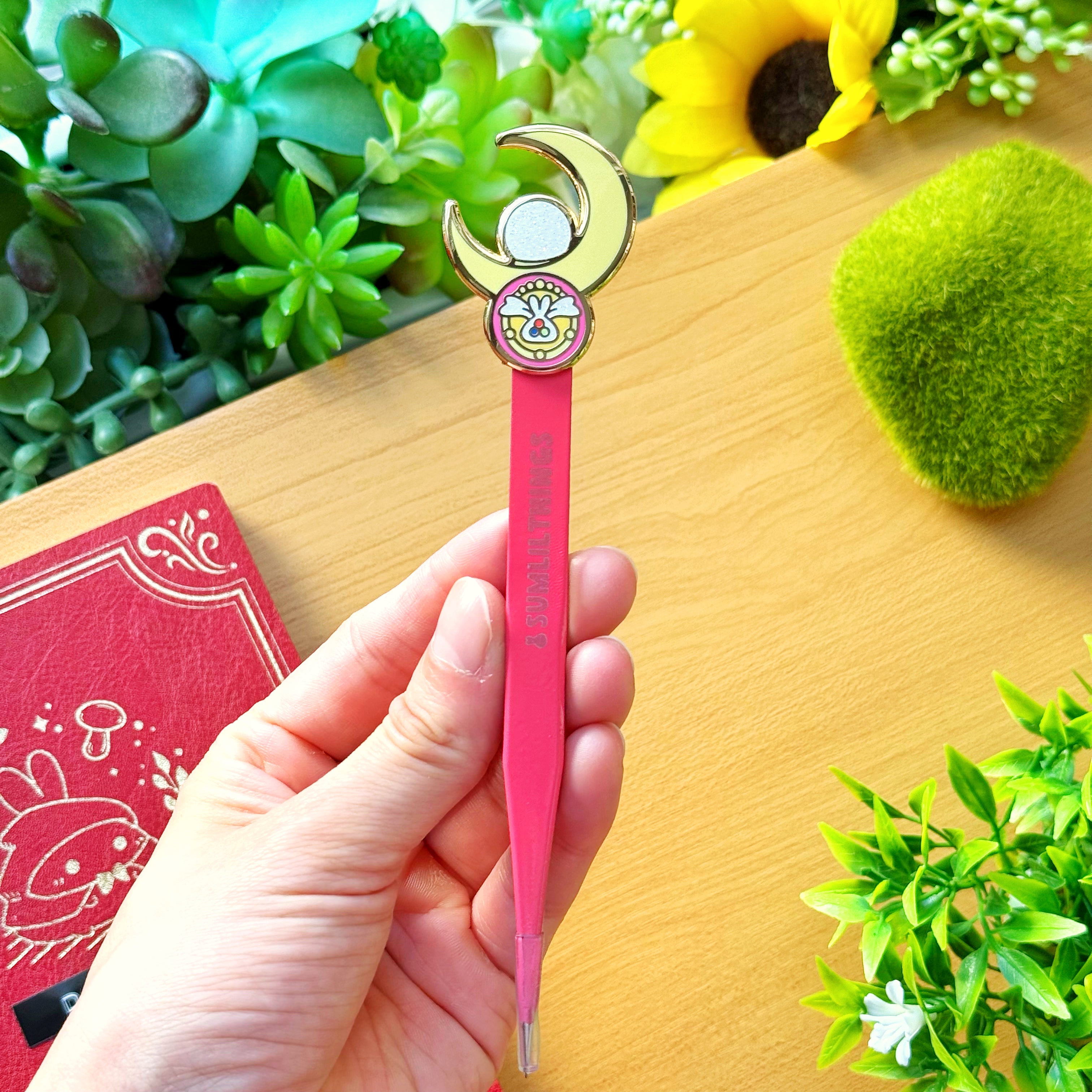 Enamel Tweezer - Magical Moon Stick (Straight Point)