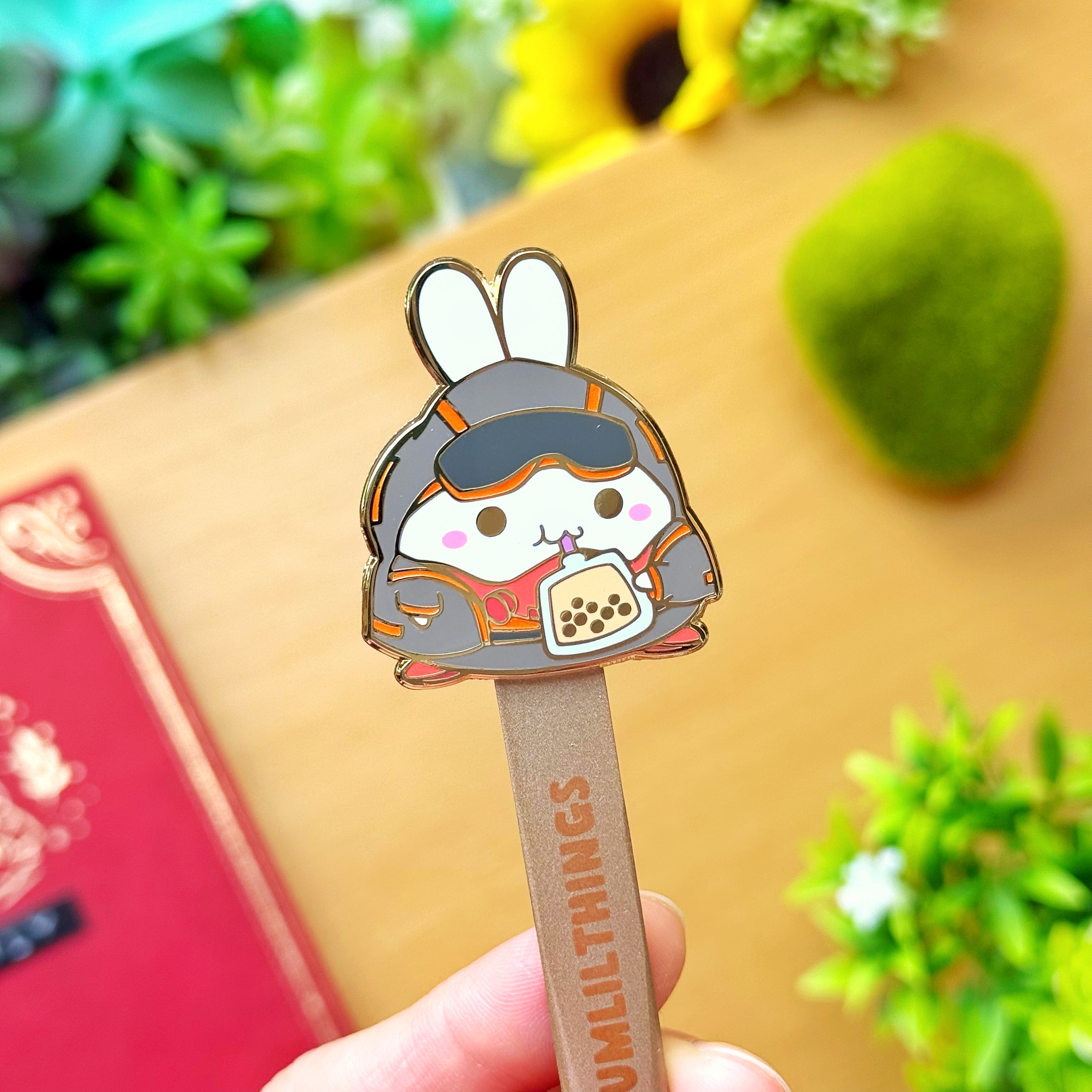 Enamel Tweezer - Lil' IV Boba Drink (Straight Point)