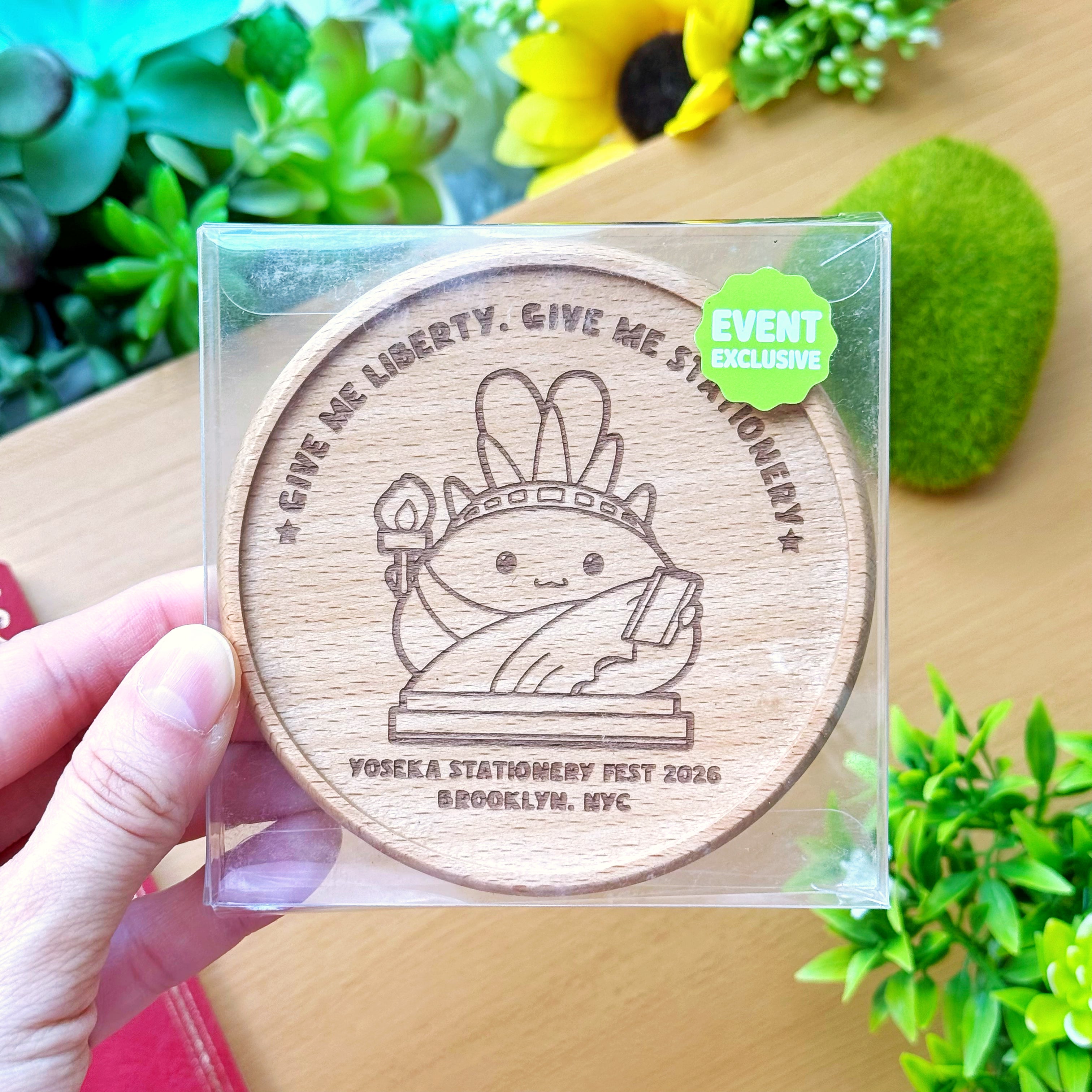 Wooden Coaster - Liberty (Stationery Fest Exclusive)