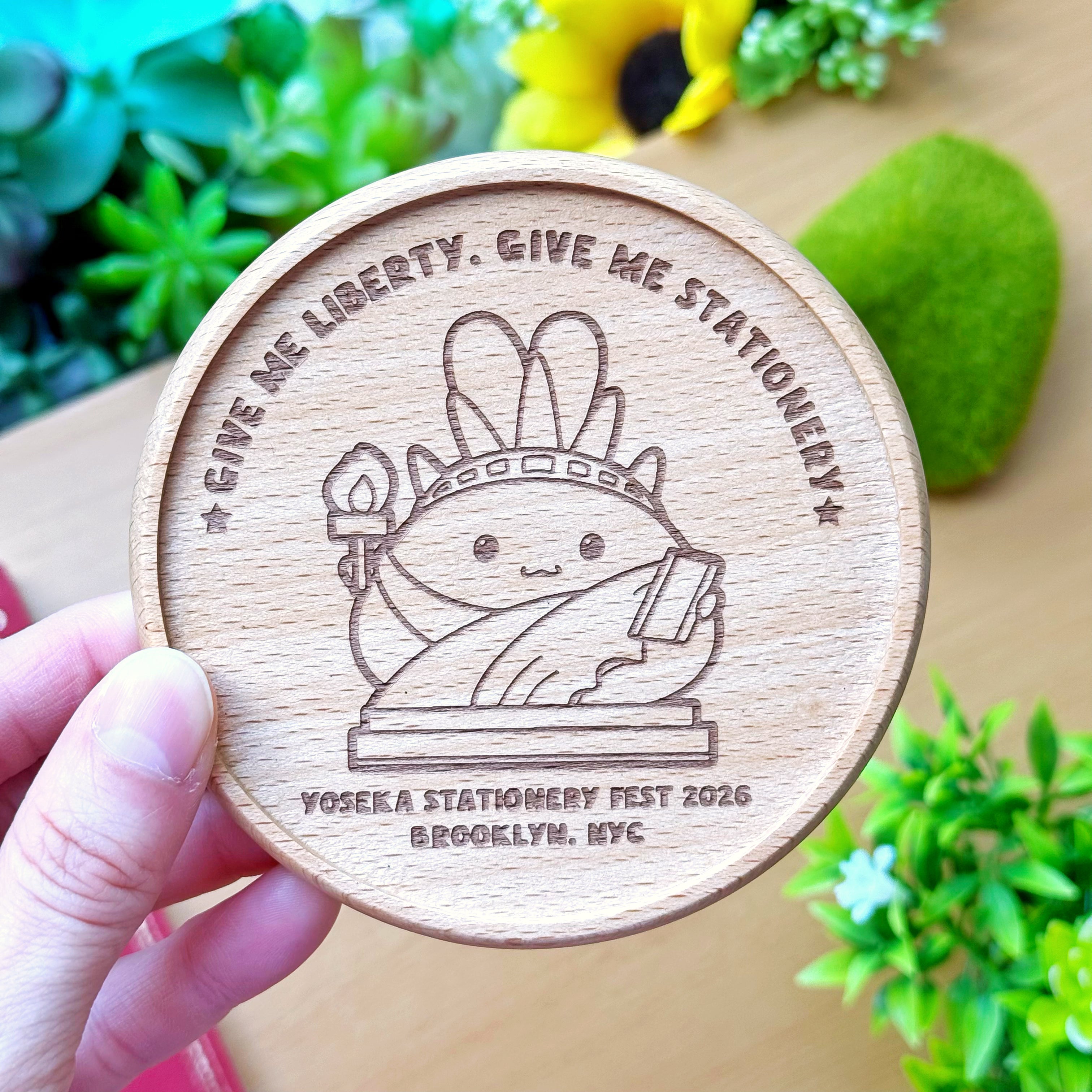 Wooden Coaster - Liberty (Stationery Fest Exclusive)