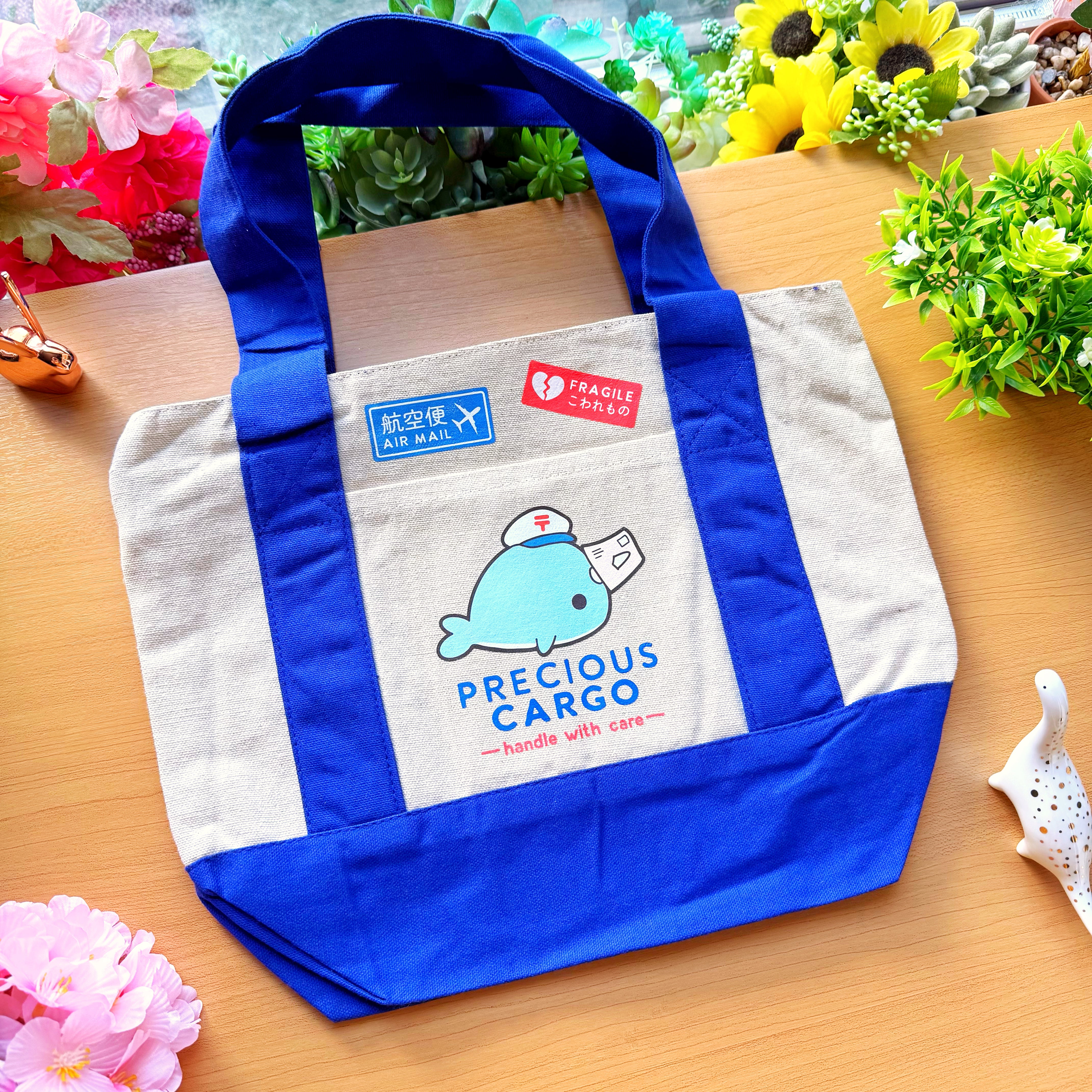 Mini Market Tote Bag - Precious Cargo (Zipper Option)