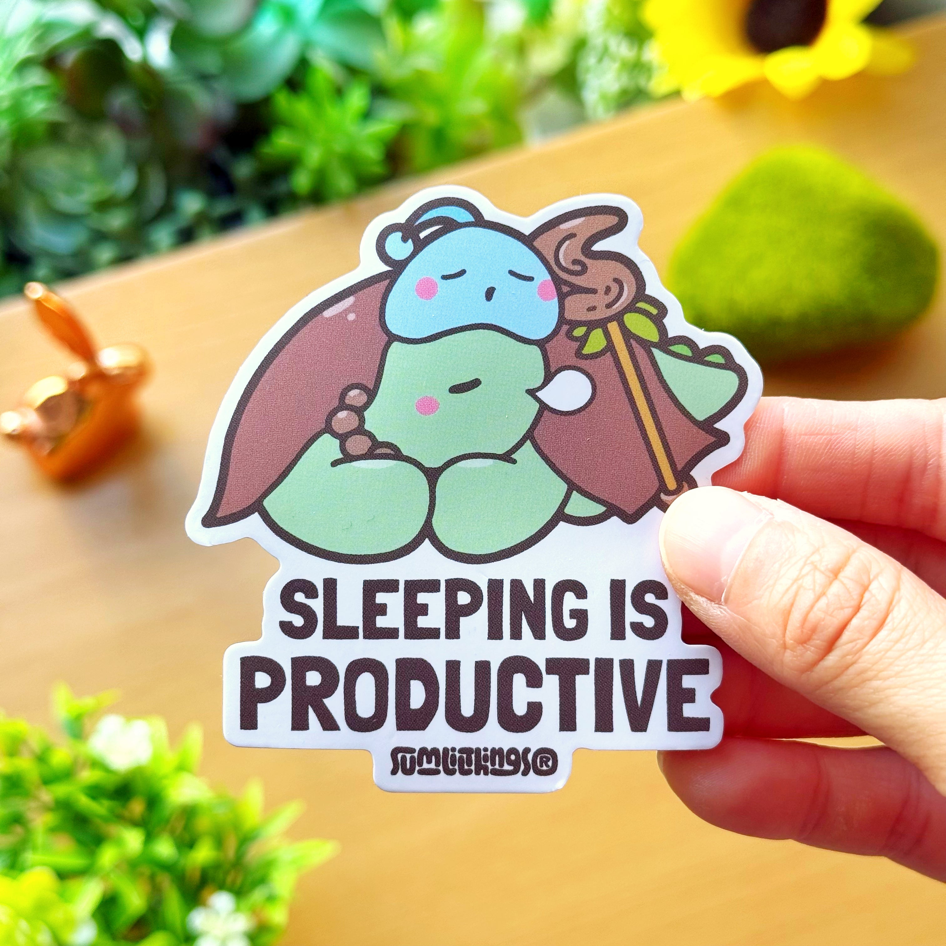 Vinyl Sticker - Sleeping is Productive