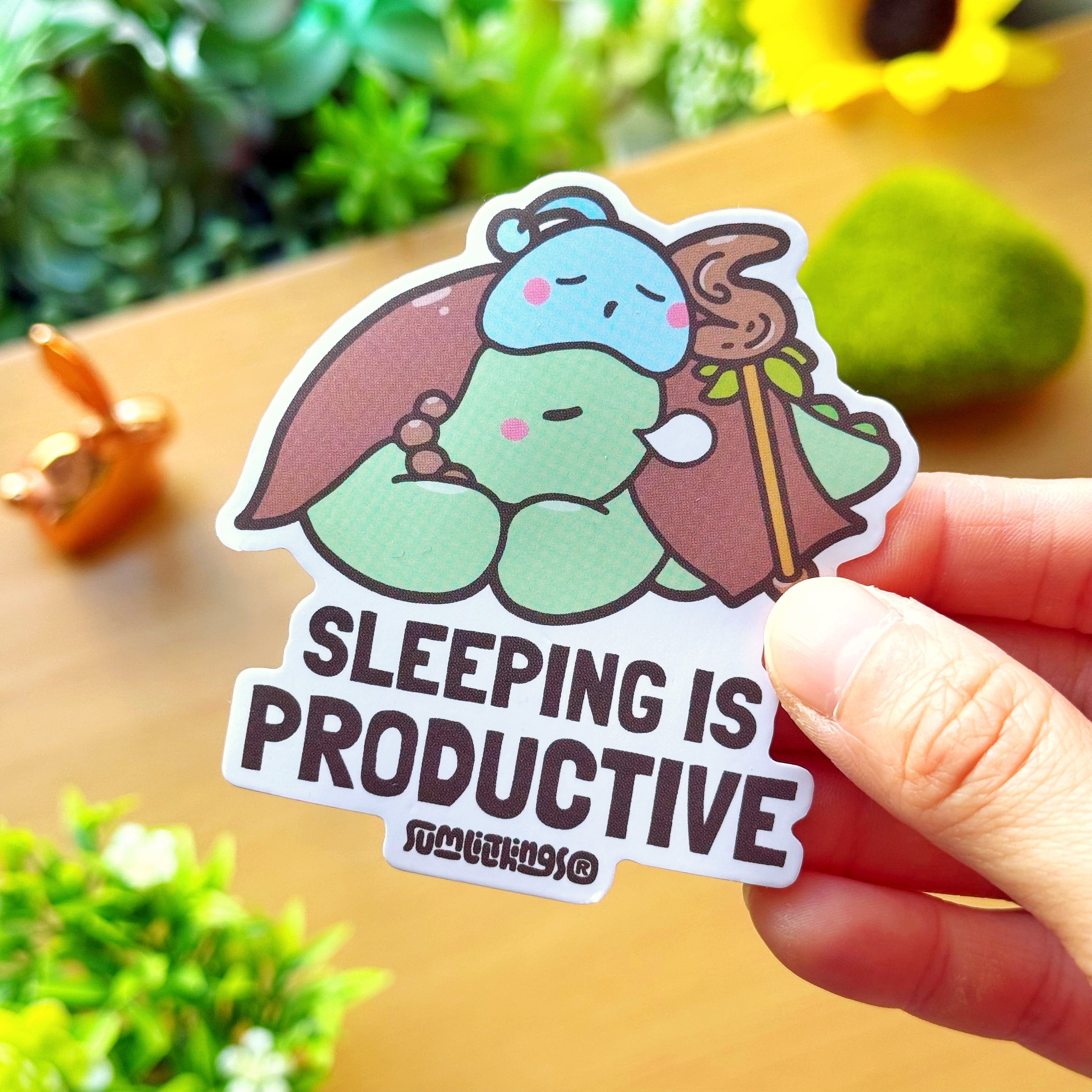 Vinyl Sticker - Sleeping is Productive