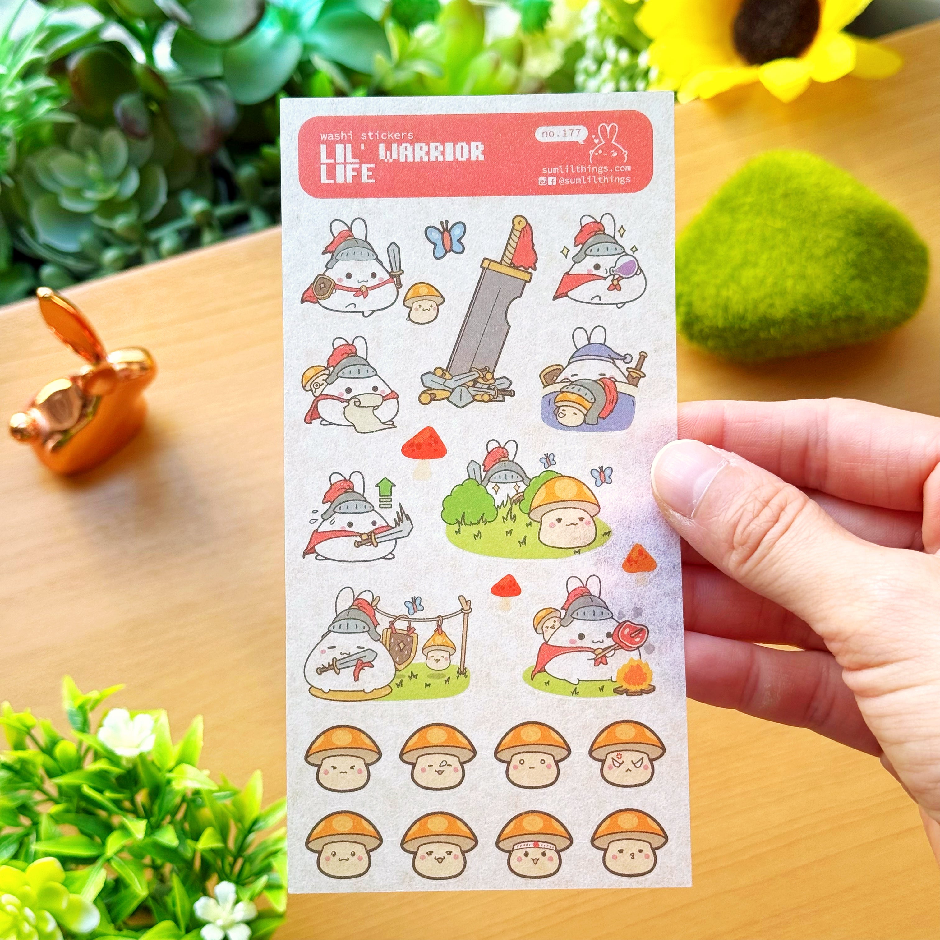 Washi Sticker - Lil' Warrior Life