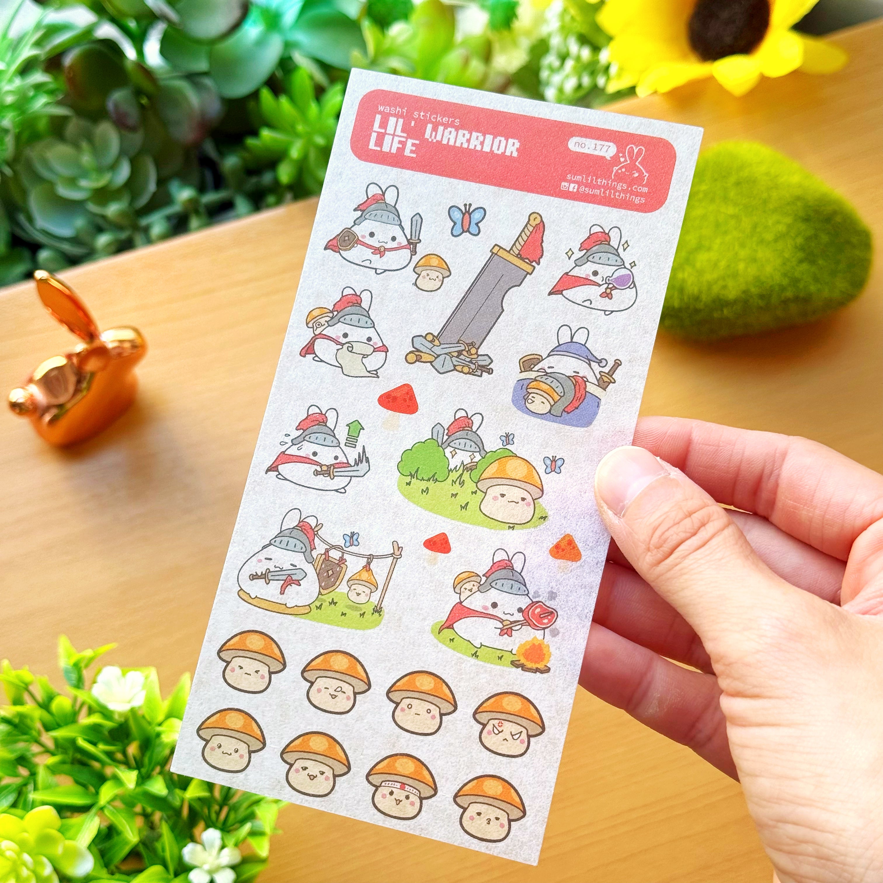 Washi Sticker - Lil' Warrior Life