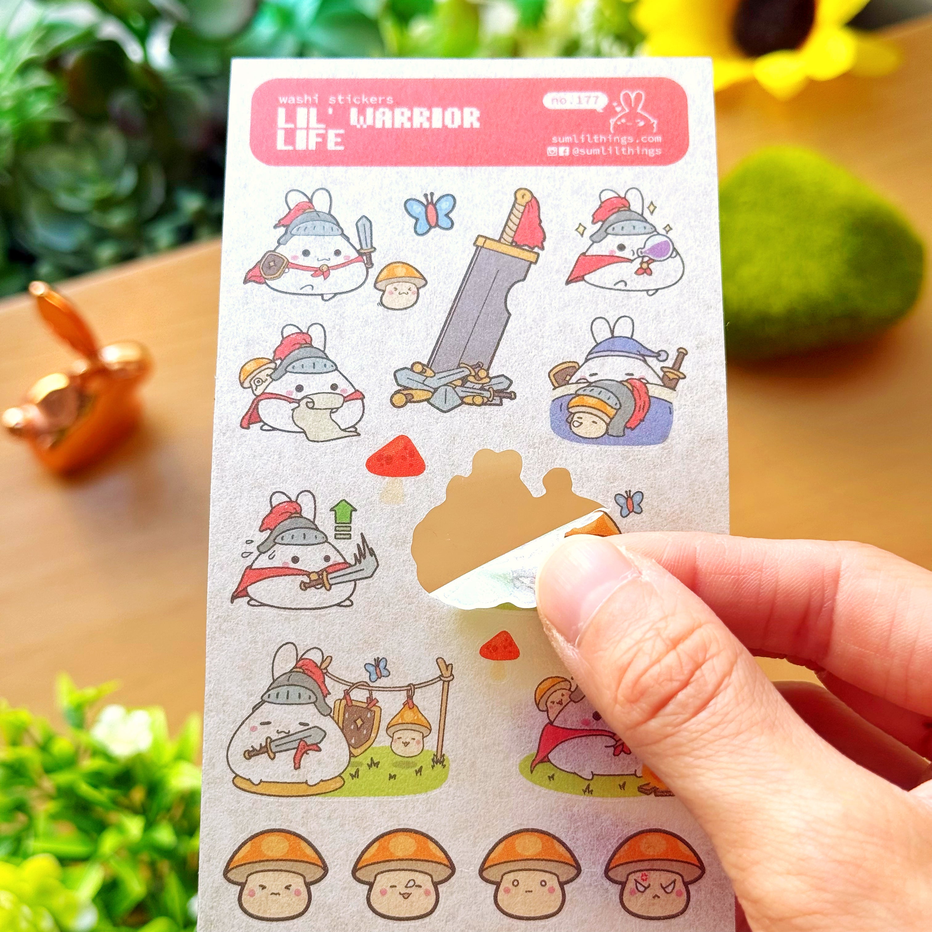 Washi Sticker - Lil' Warrior Life