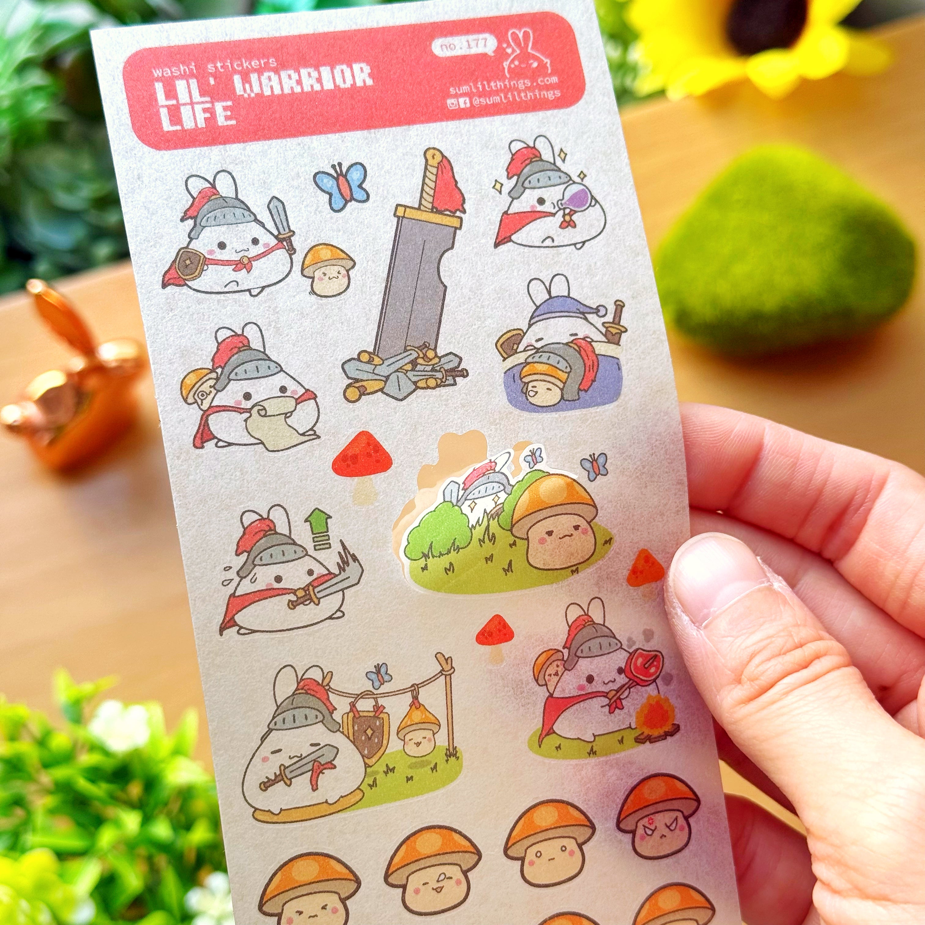 Washi Sticker - Lil' Warrior Life