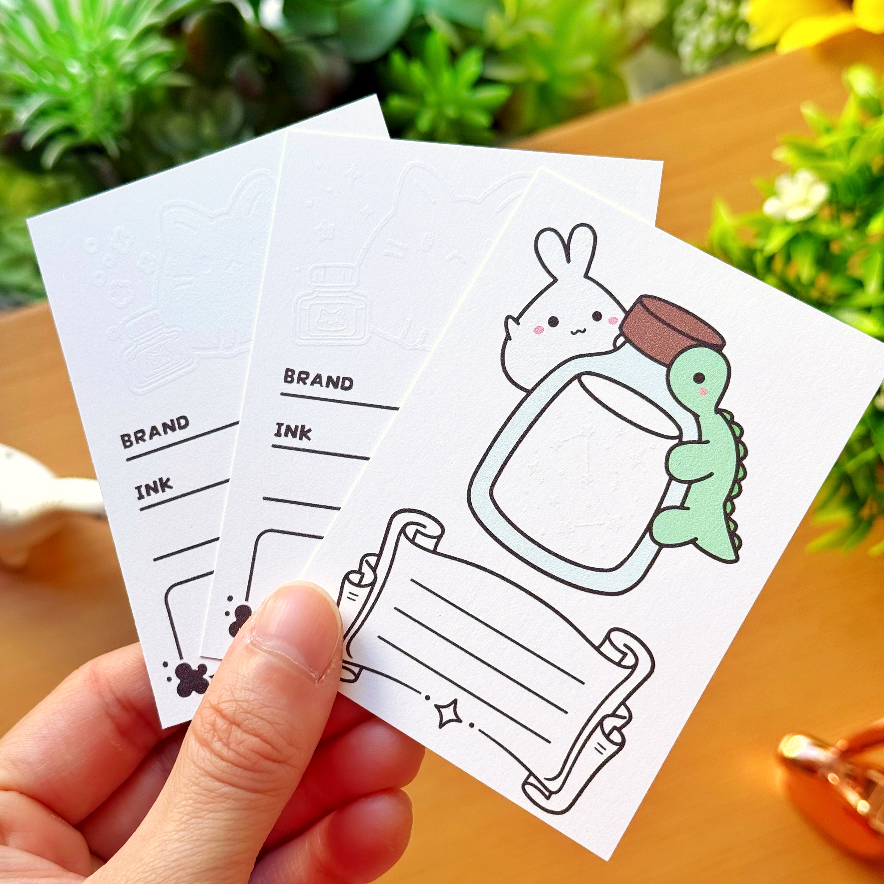 Fountain Pen Ink Swatch Cards (Set of 3)