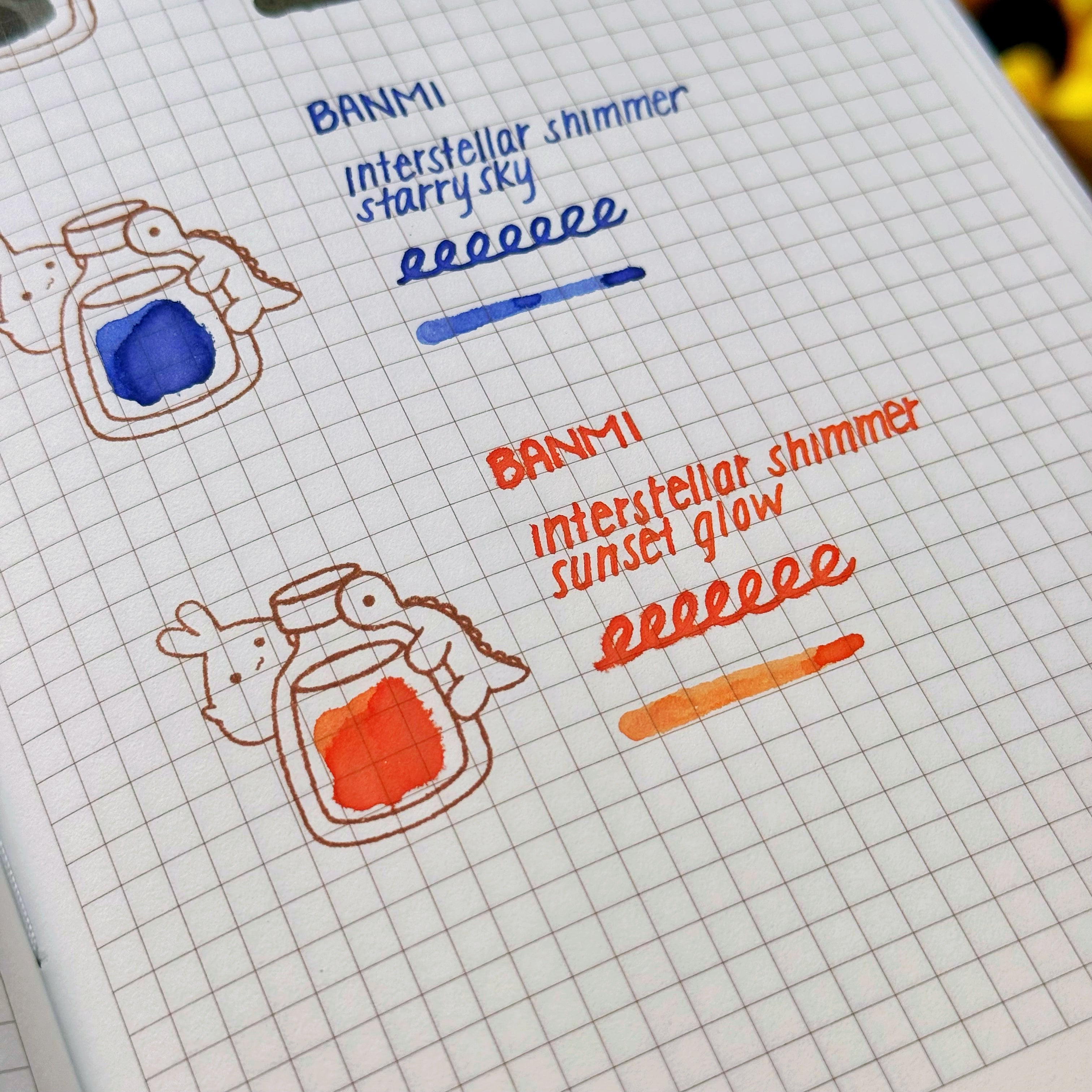 Sunset Glow (Shimmer Fountain Pen Ink)