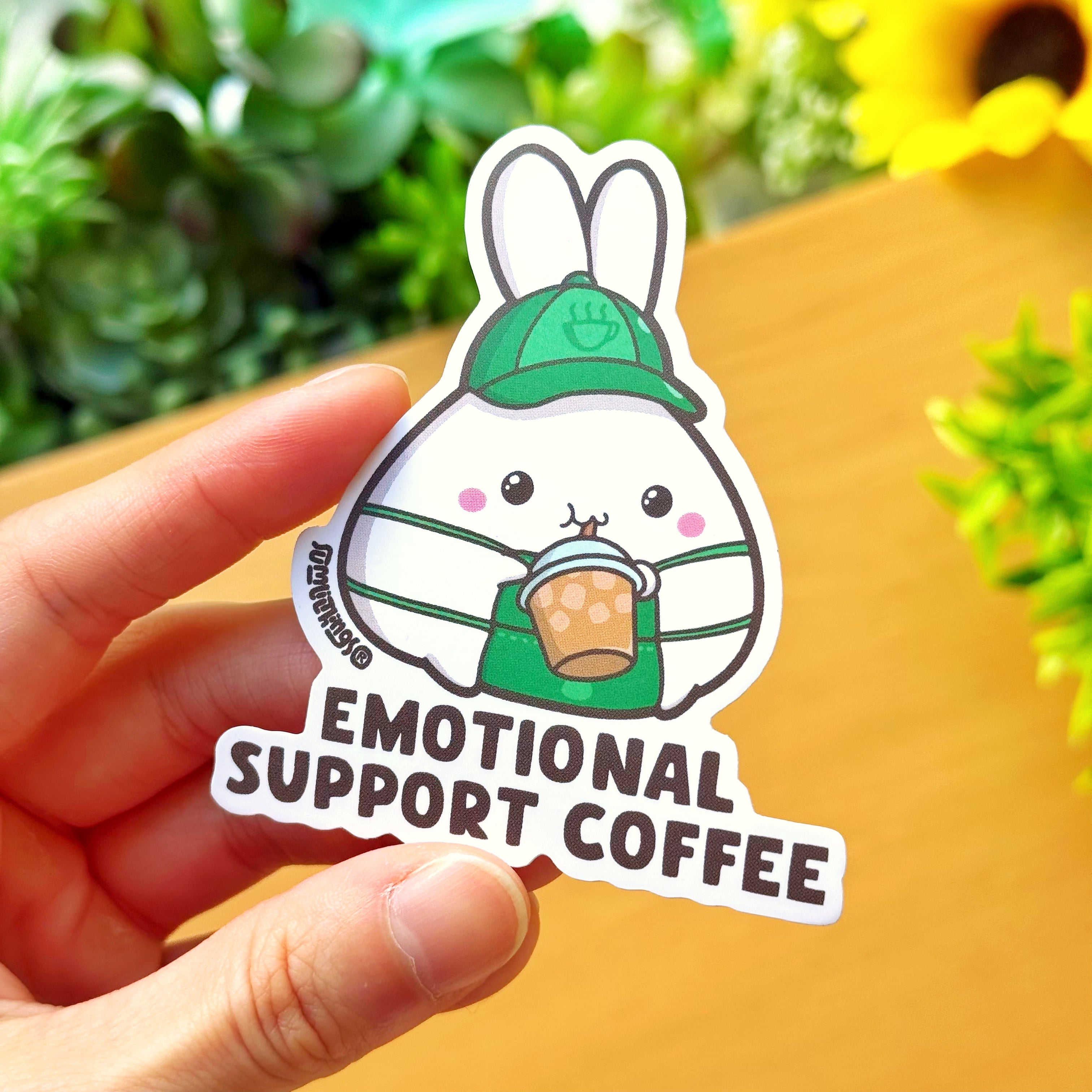 Vinyl Sticker - Emotional Support Coffee