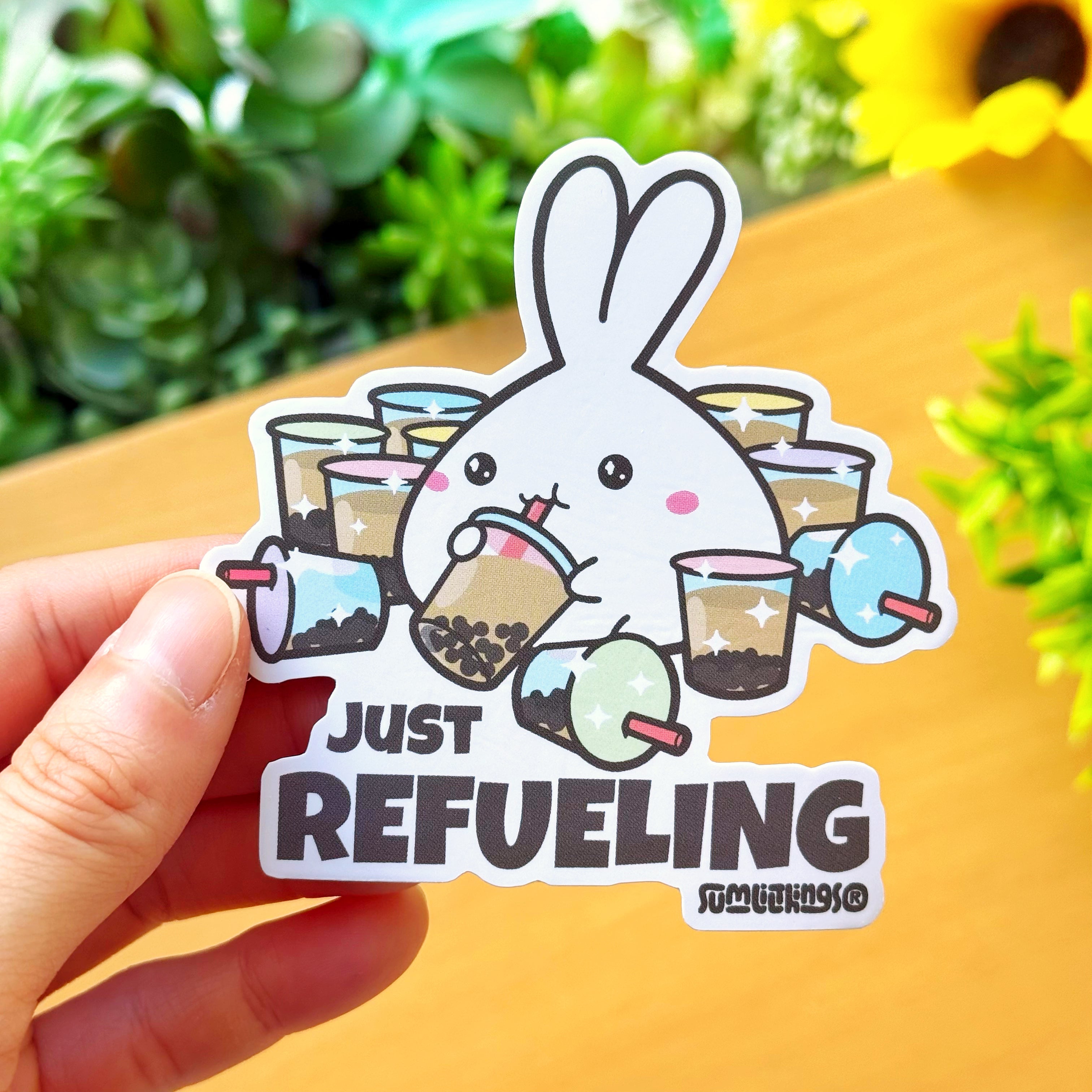 Vinyl Sticker - Just Refueling Boba