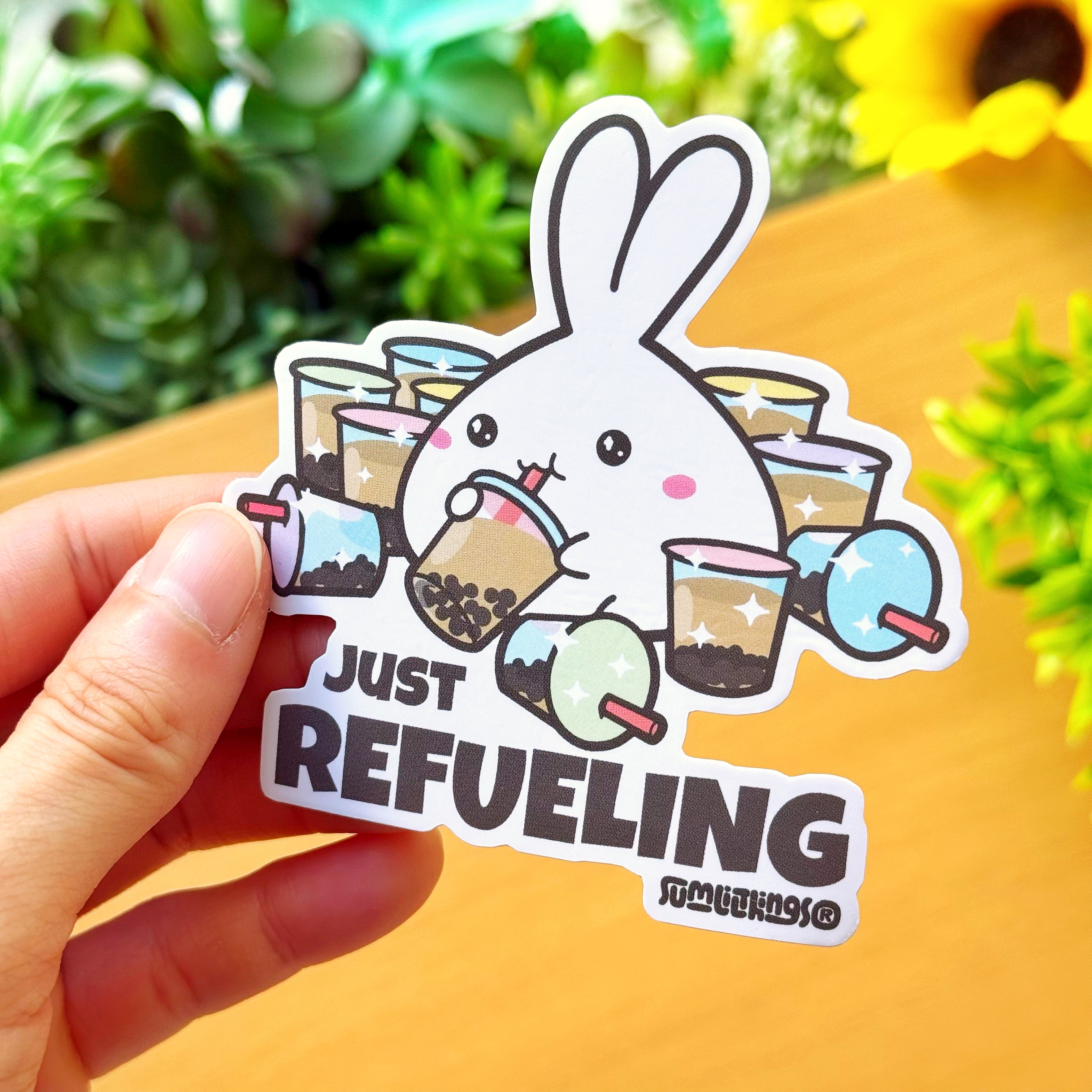 Vinyl Sticker - Just Refueling Boba