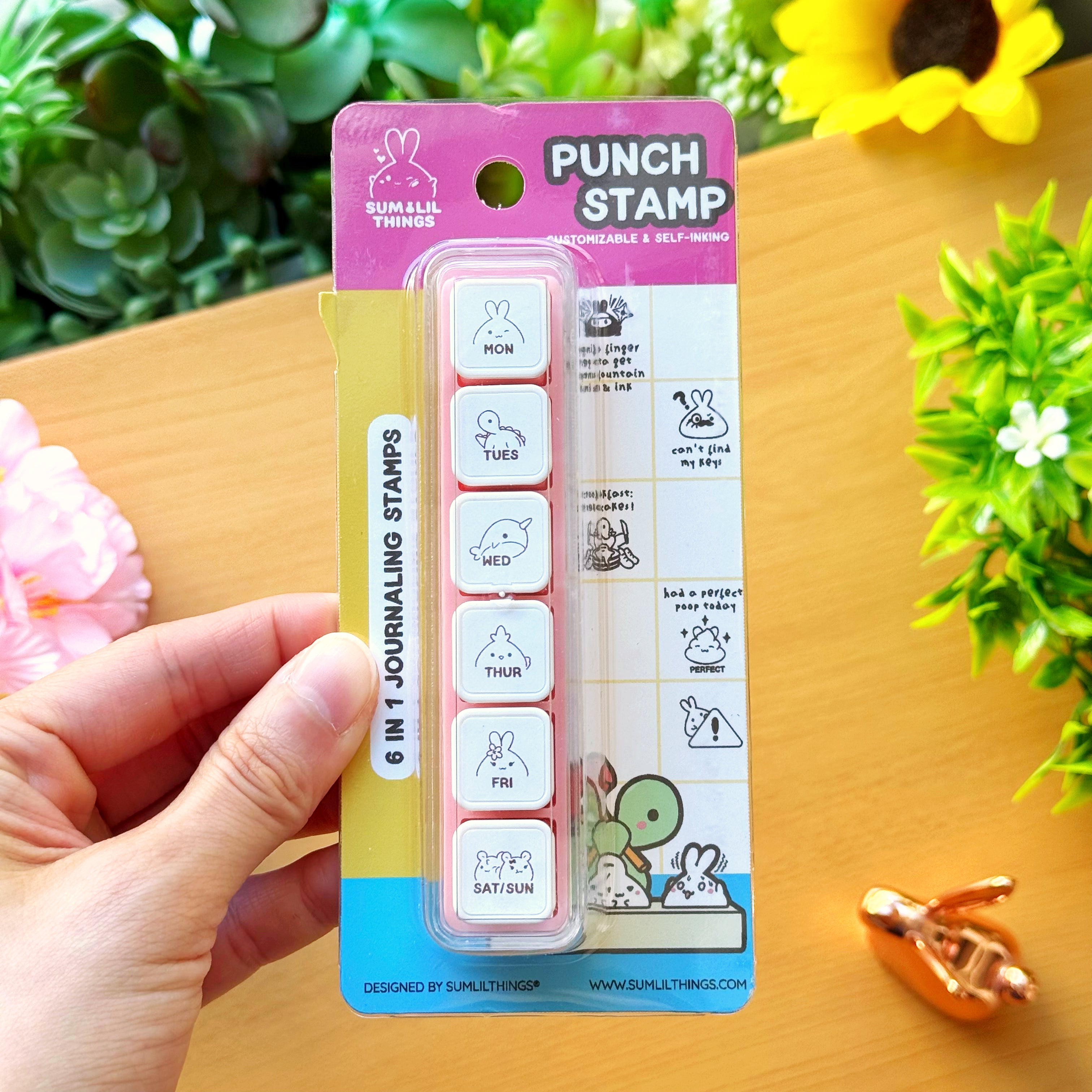 6-in-1 Removable Punch Stamp - Days of the Week