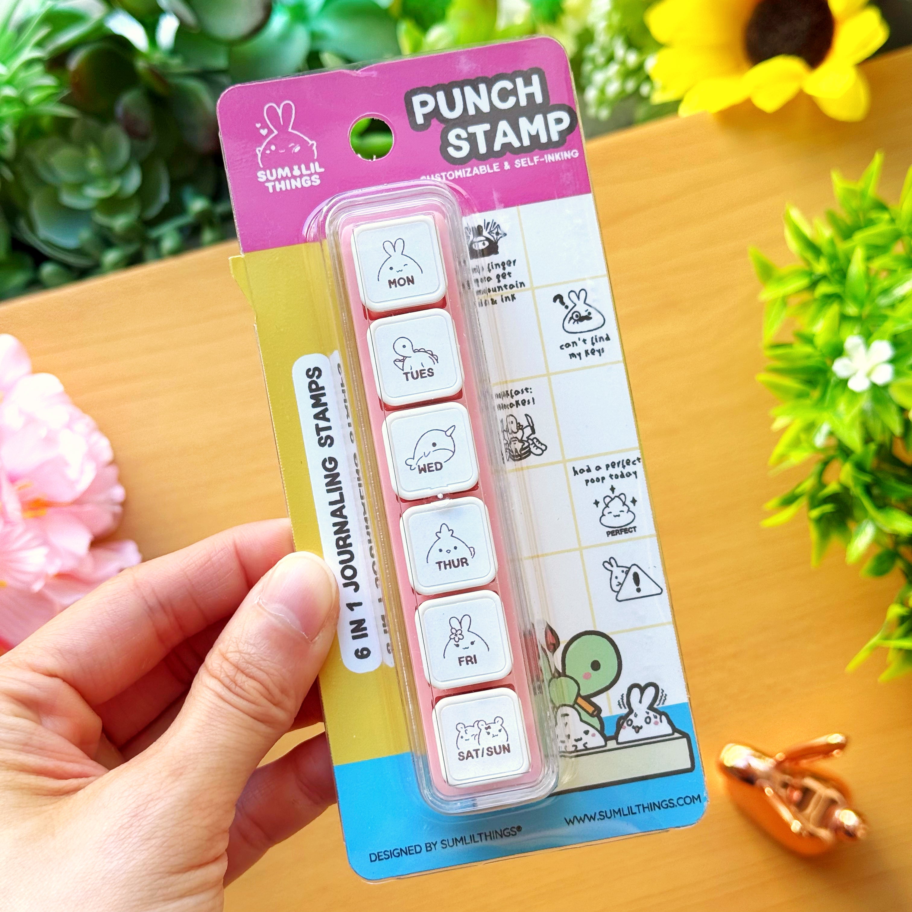 6-in-1 Removable Punch Stamp - Days of the Week