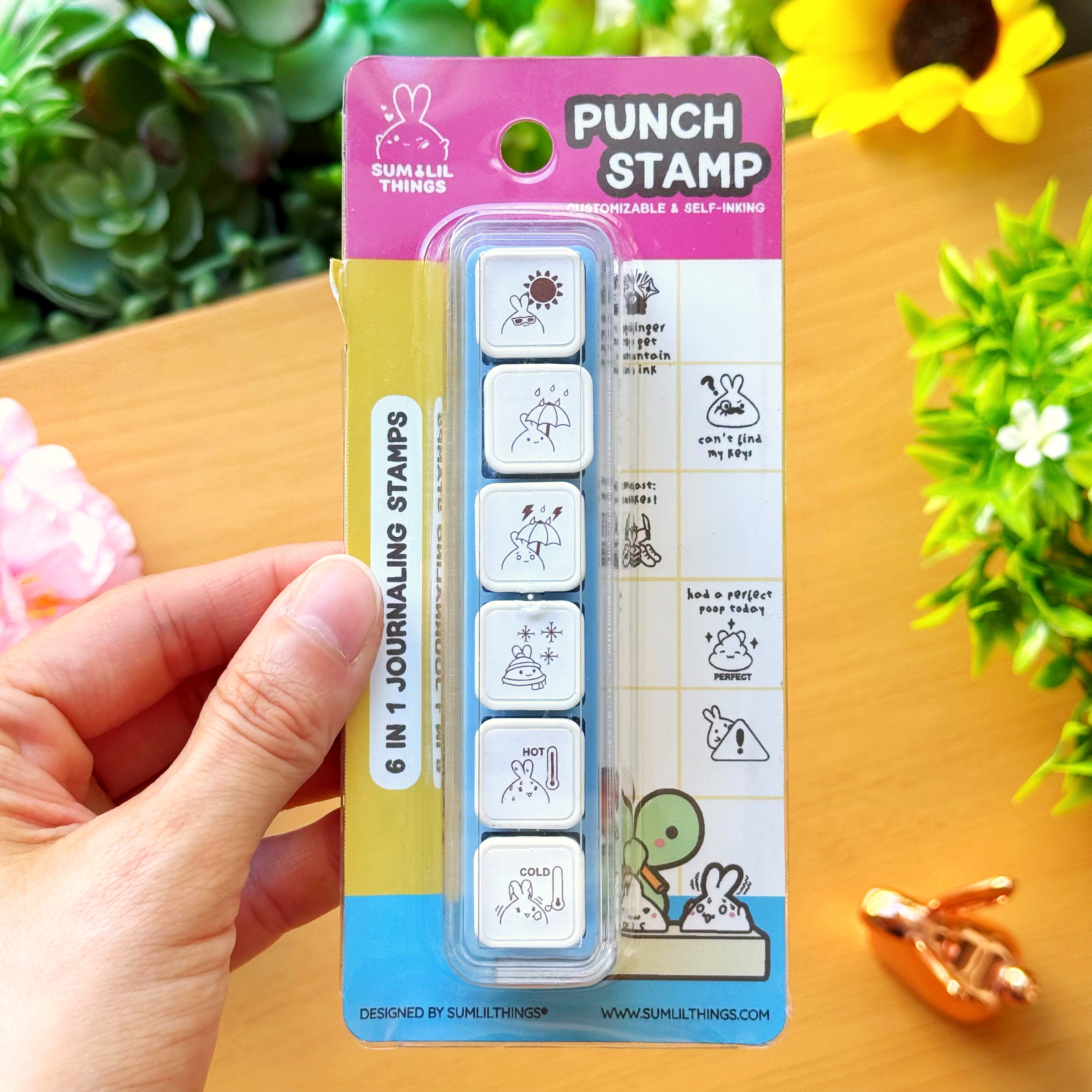 6-in-1 Removable Punch Stamp - Weather Forecast