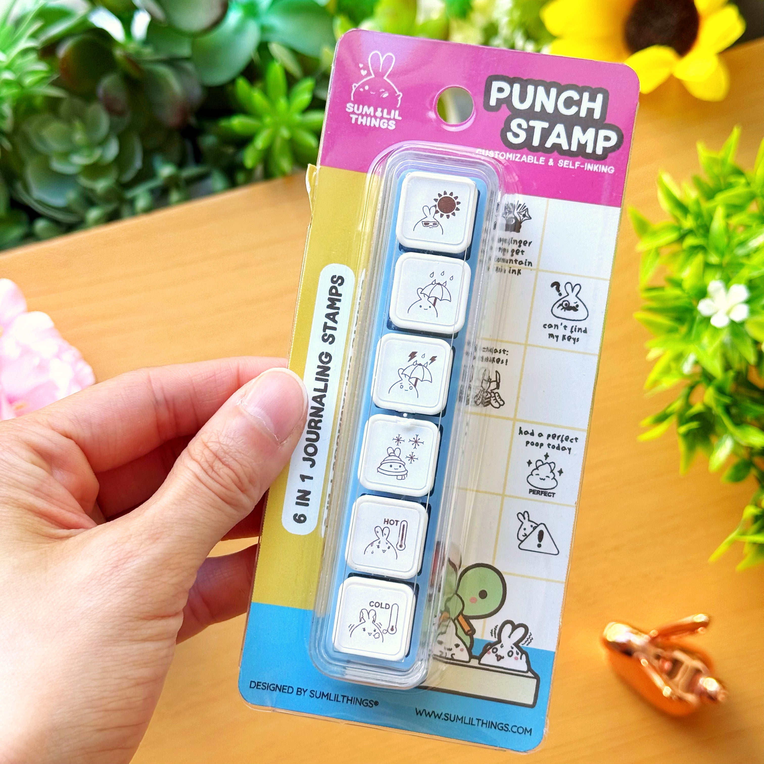 6-in-1 Removable Punch Stamp - Weather Forecast