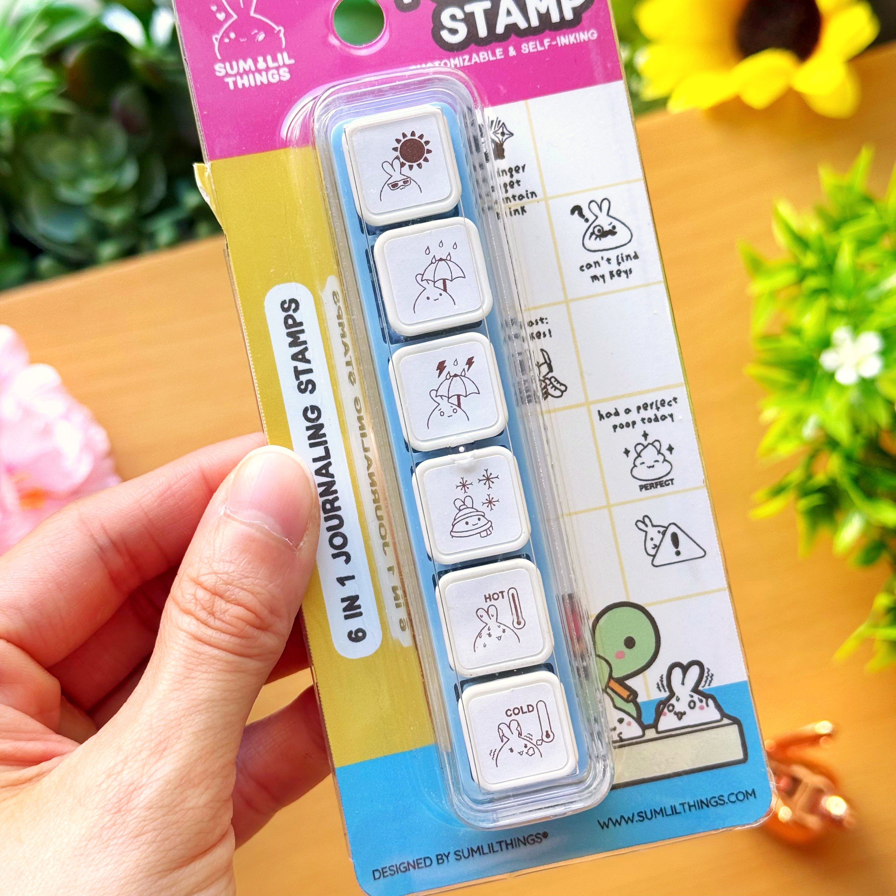 6-in-1 Removable Punch Stamp - Weather Forecast