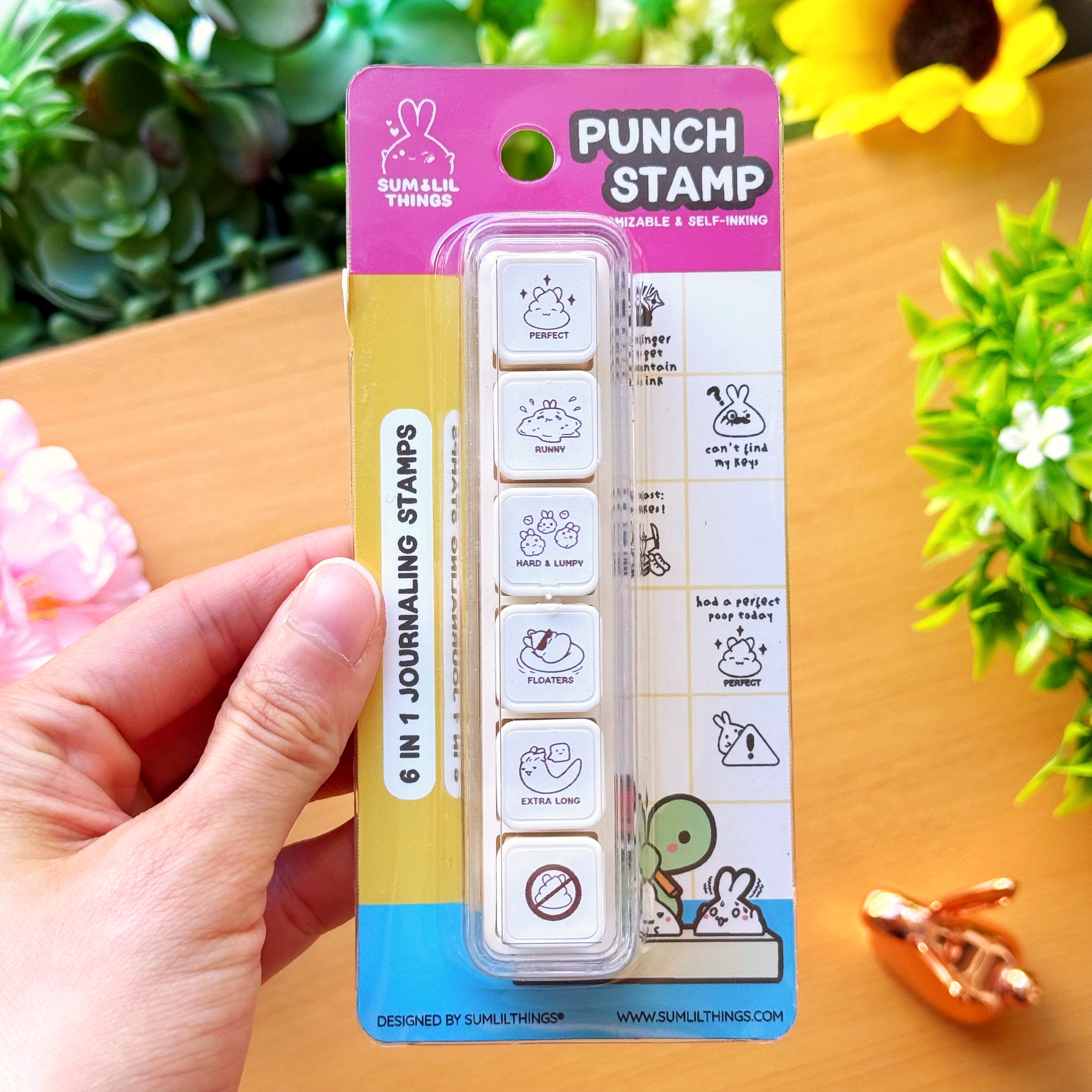 6-in-1 Removable Punch Stamp - Potty Business