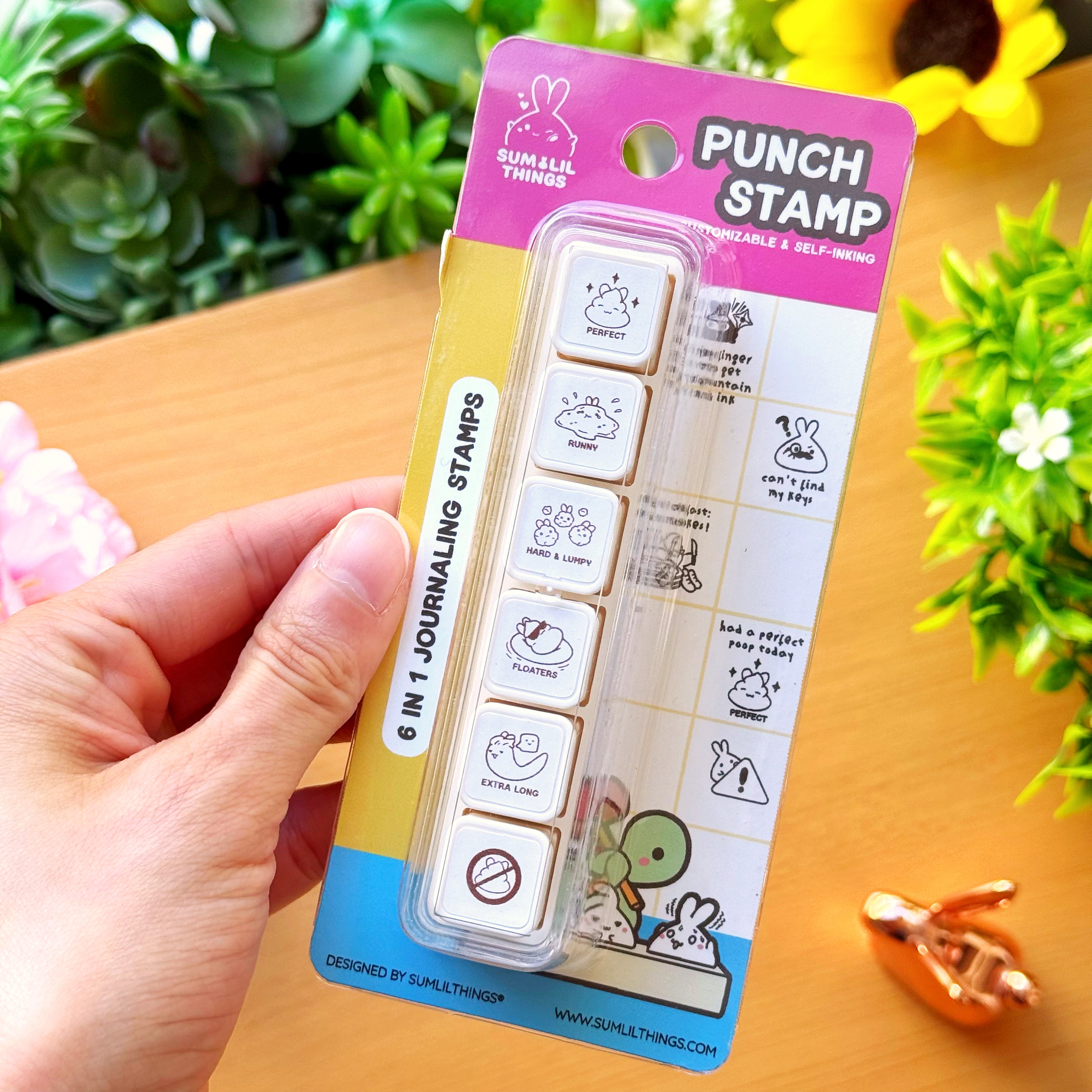 6-in-1 Removable Punch Stamp - Potty Business
