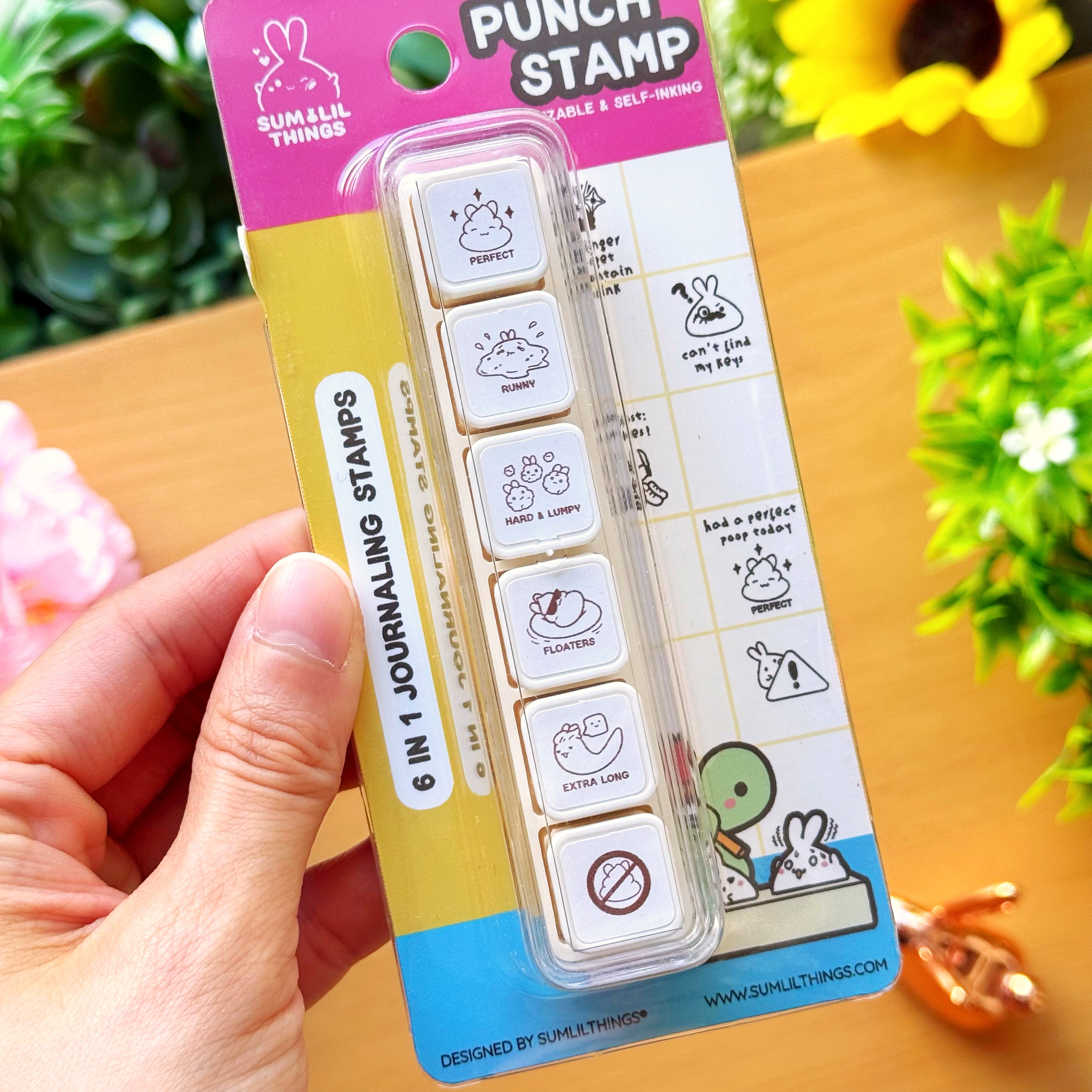 6-in-1 Removable Punch Stamp - Potty Business