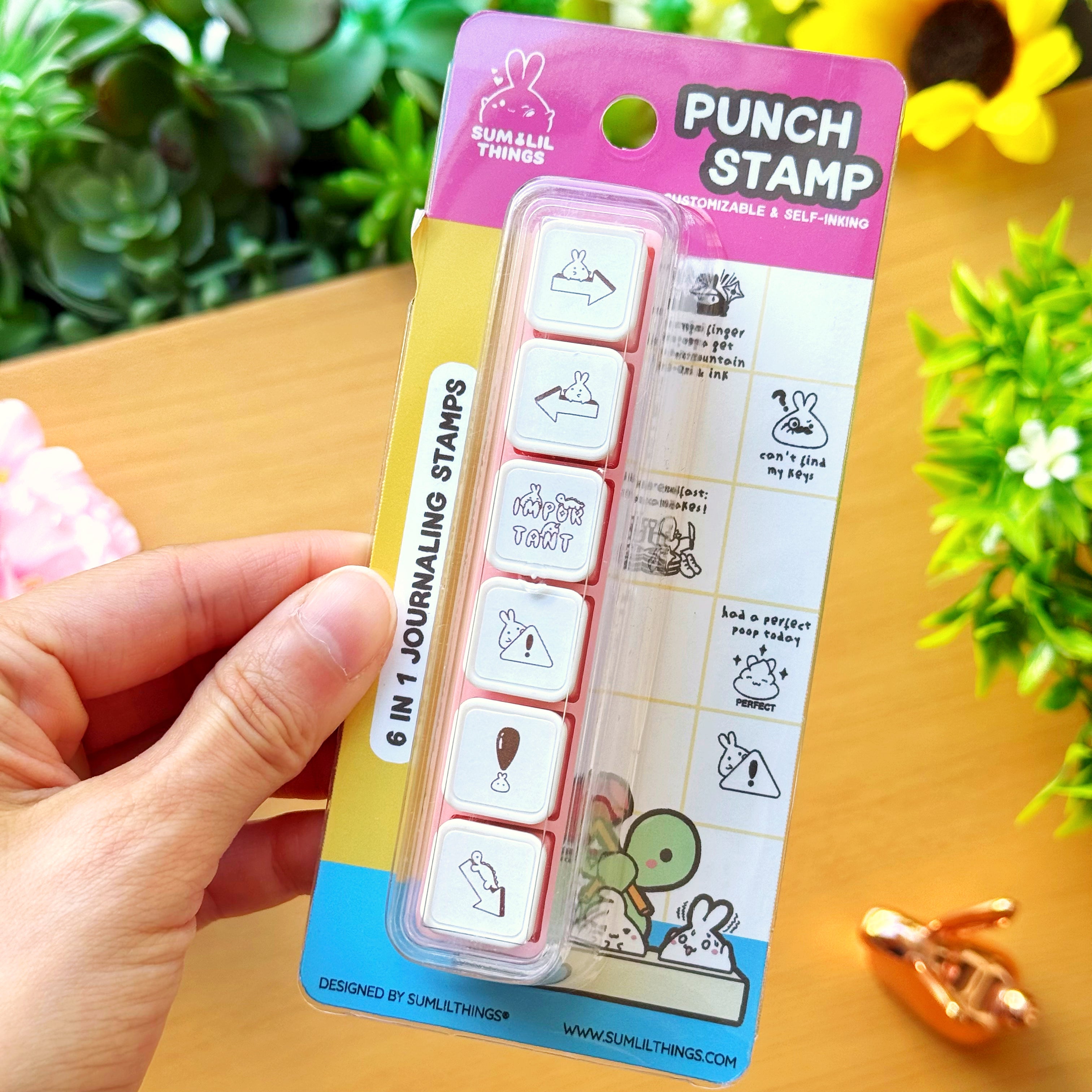 6-in-1 Removable Punch Stamp - Important Reminders