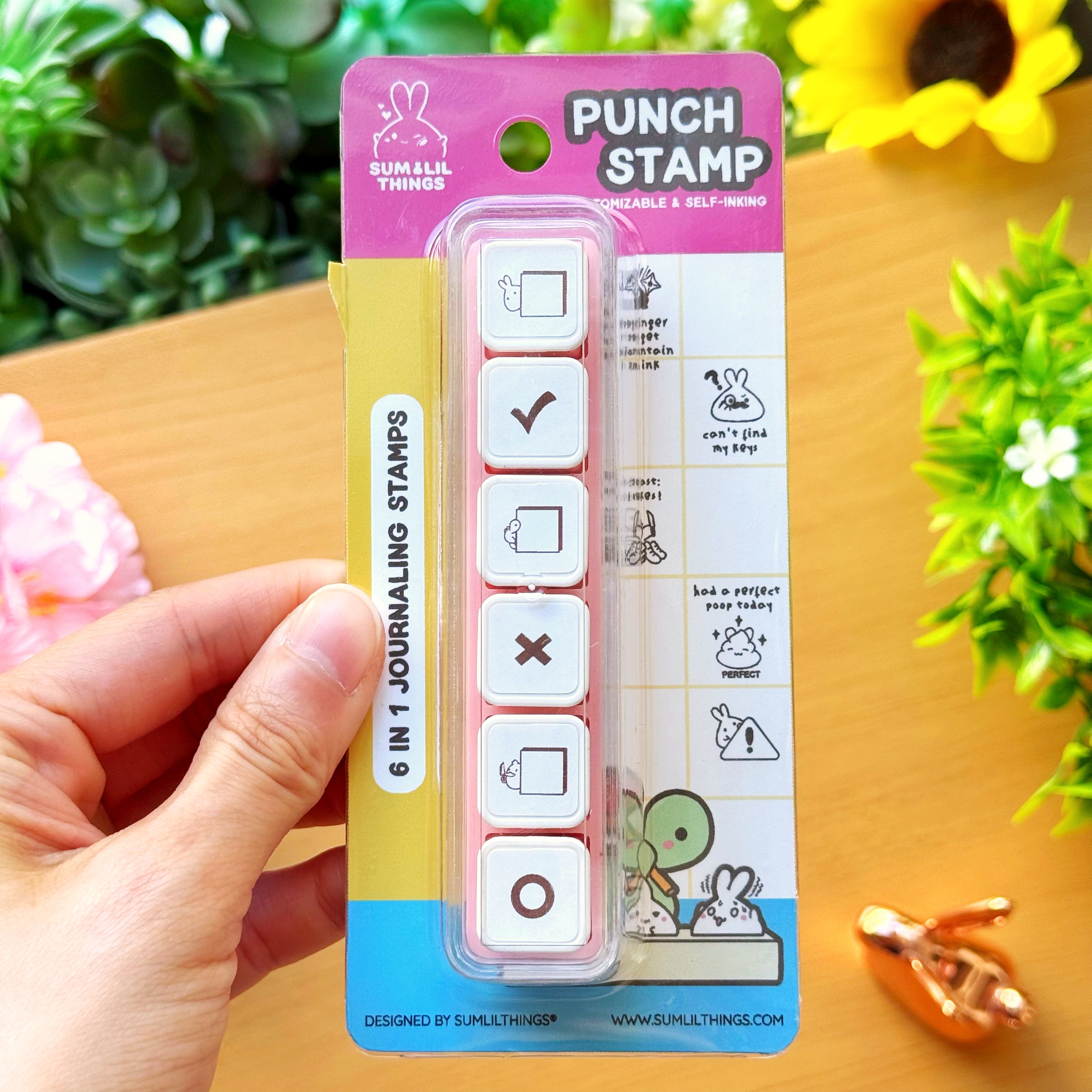 6-in-1 Removable Punch Stamp - Check It Off!