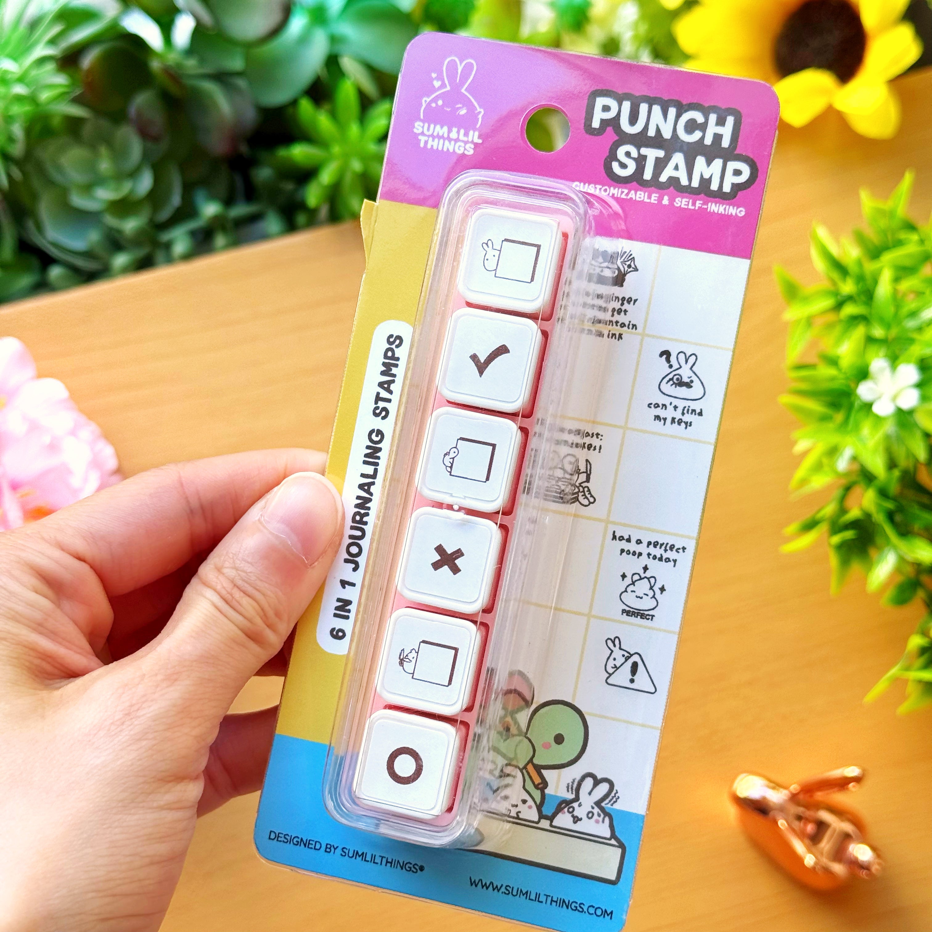 6-in-1 Removable Punch Stamp - Check It Off!