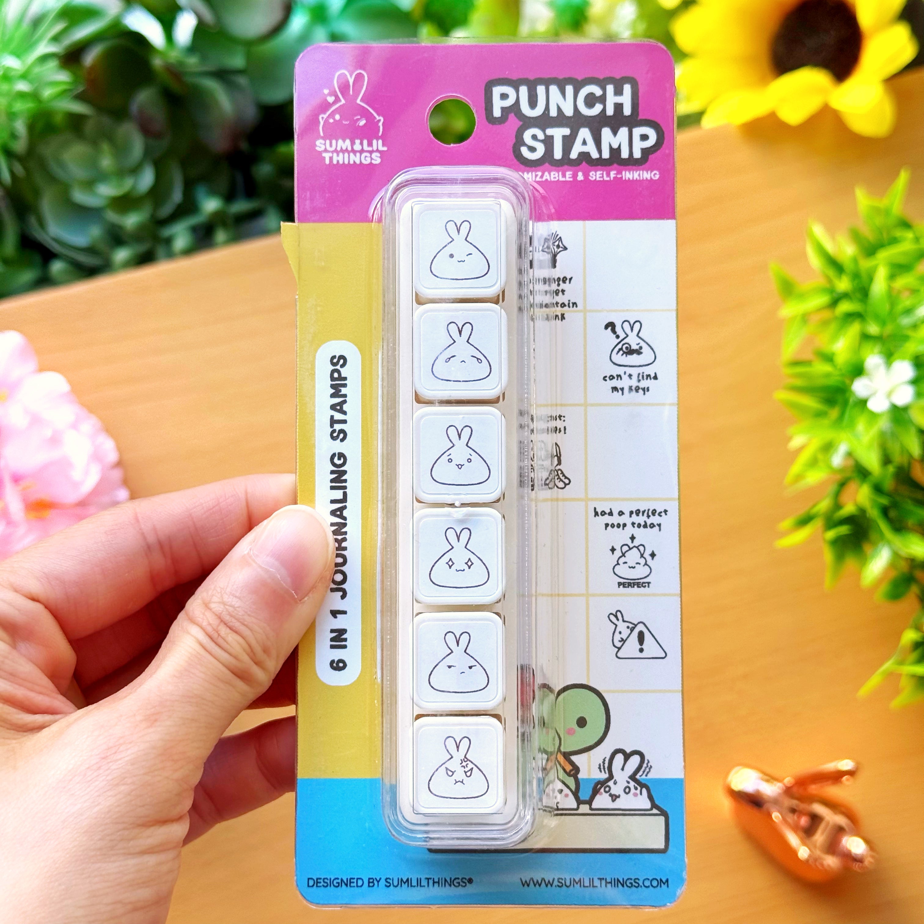 6-in-1 Removable Punch Stamp - Lil' Moods