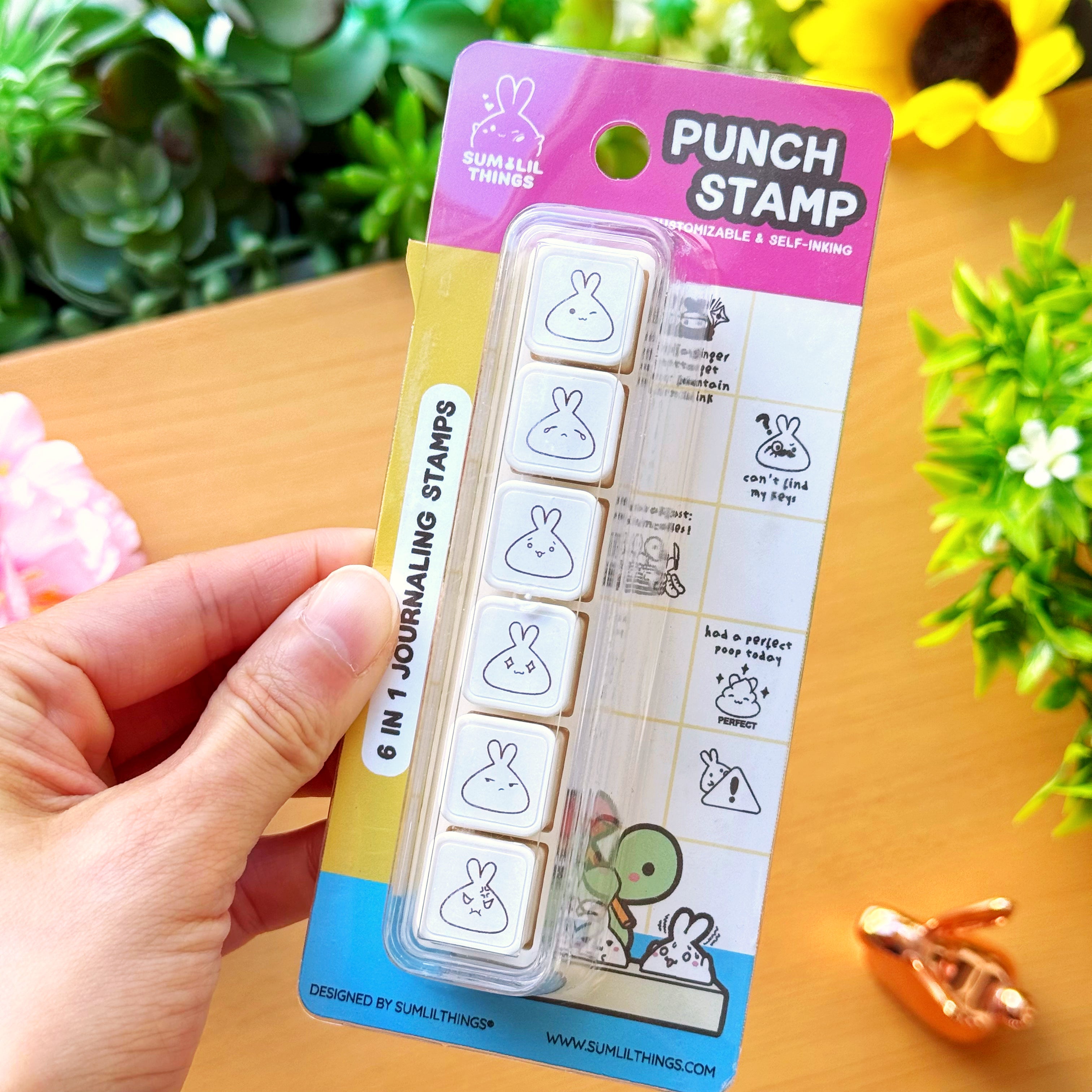 6-in-1 Removable Punch Stamp - Lil' Moods