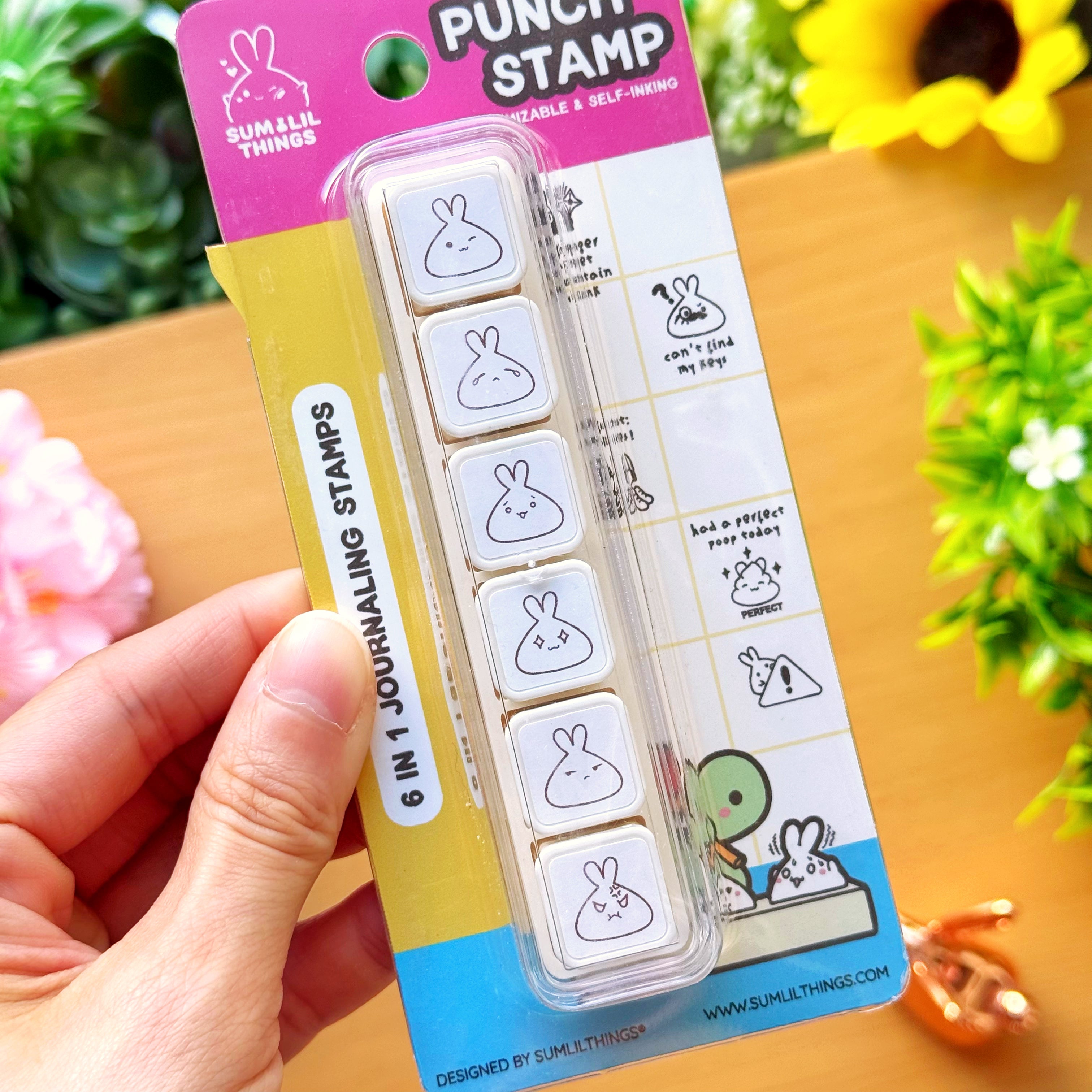 6-in-1 Removable Punch Stamp - Lil' Moods