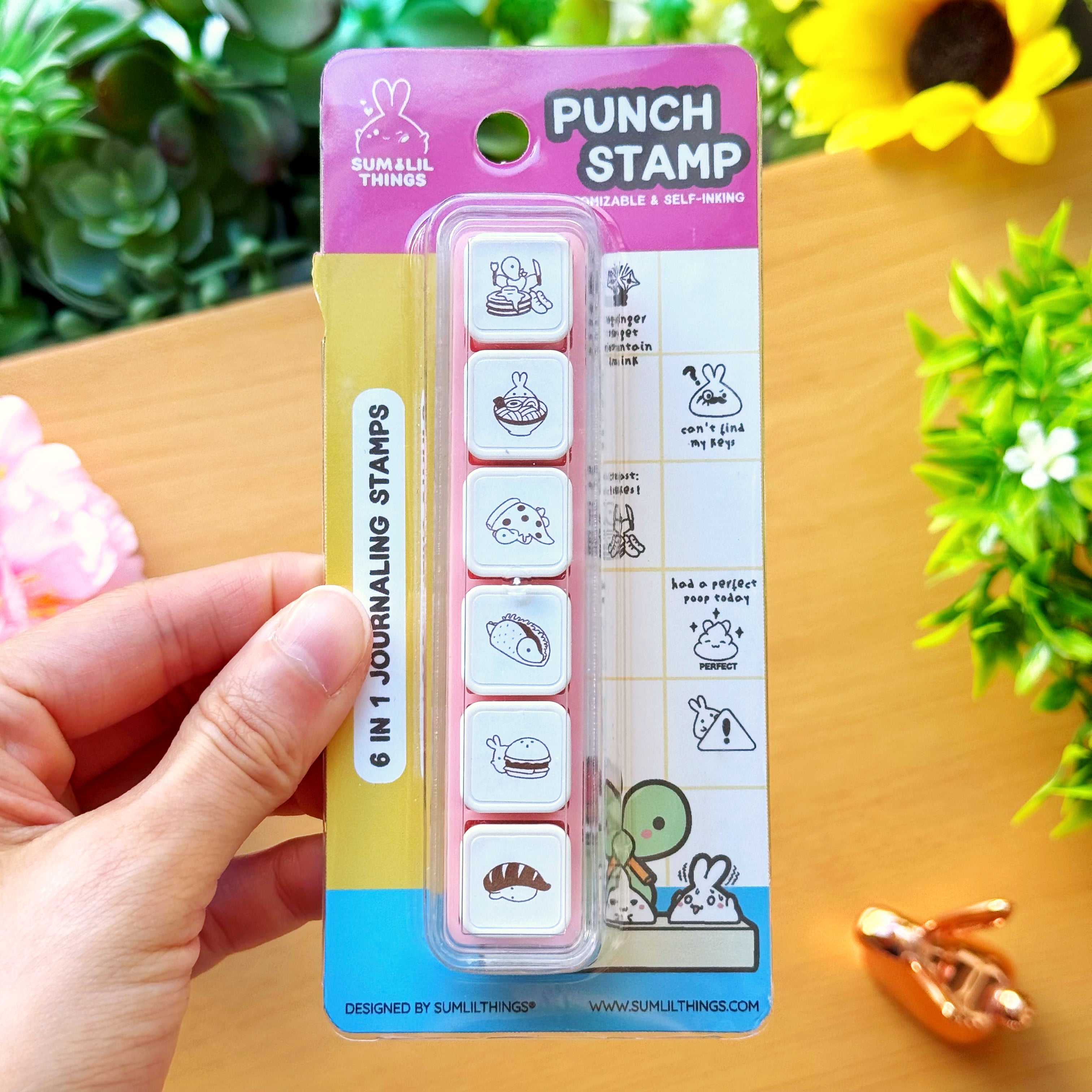 6-in-1 Removable Punch Stamp - Foodie Favorites