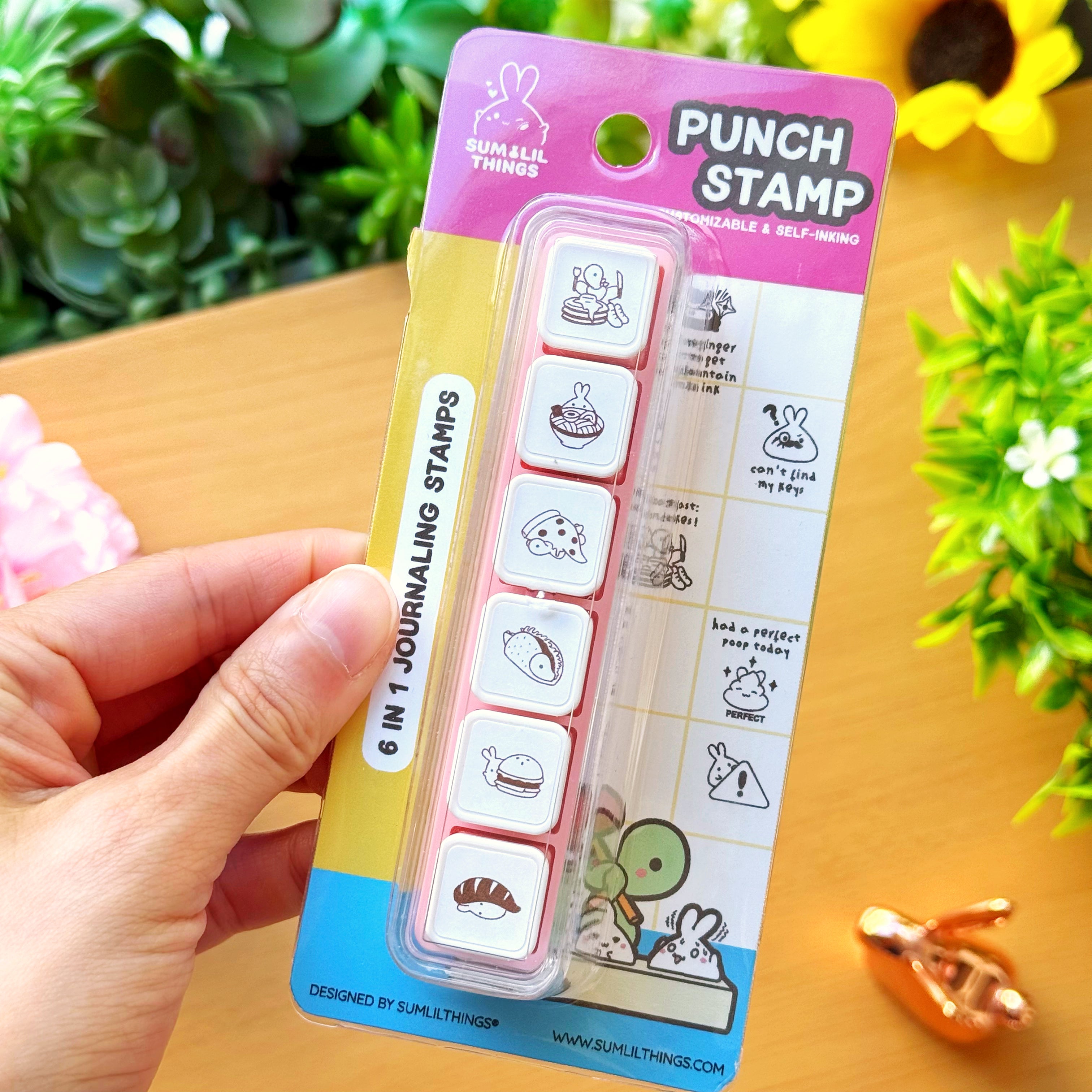 6-in-1 Removable Punch Stamp - Foodie Favorites