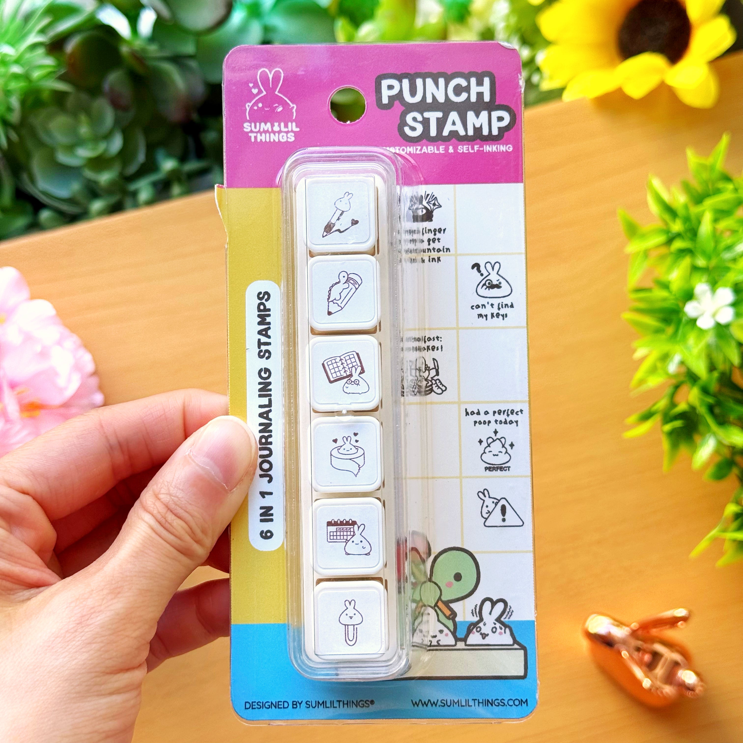 6-in-1 Removable Punch Stamp - Lil' Planner Pals