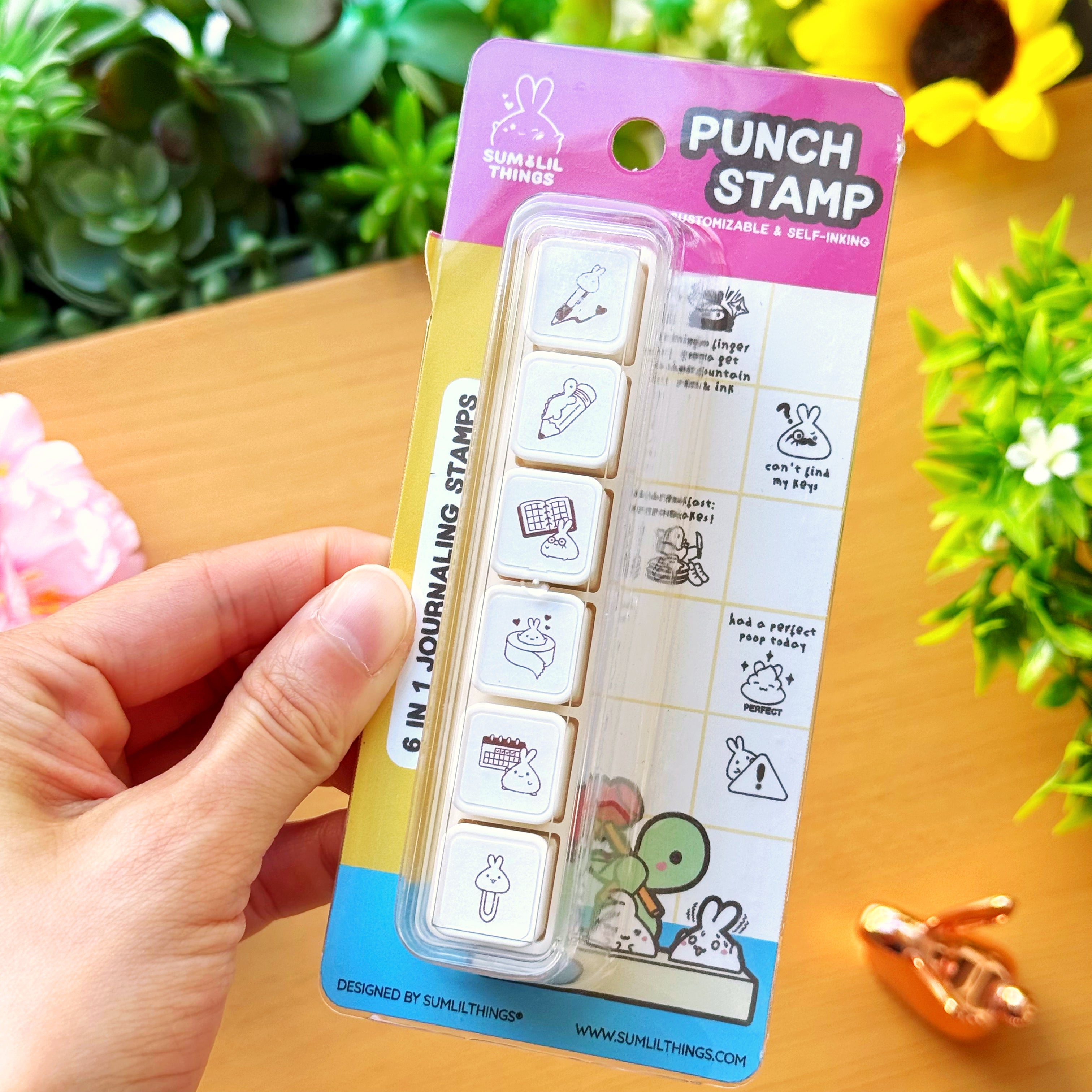 6-in-1 Removable Punch Stamp - Lil' Planner Pals